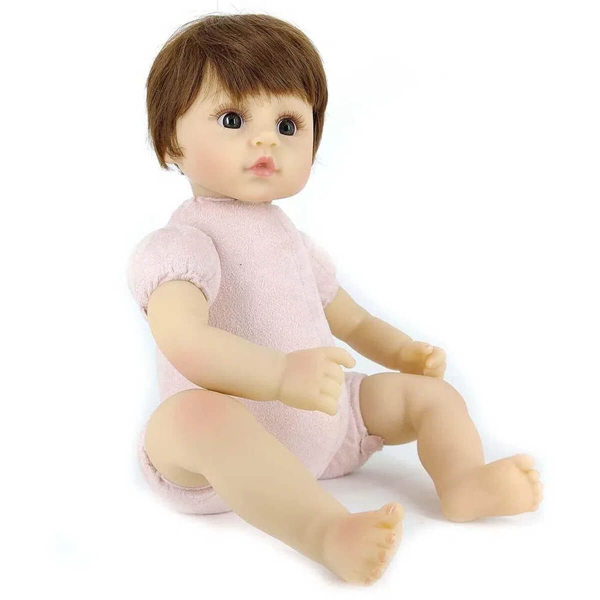Boneca Bebe Reborn Laura Baby Dreams Nuno com Mecanismo  Ri, Chora e Faz Som - Shiny Toys 000685