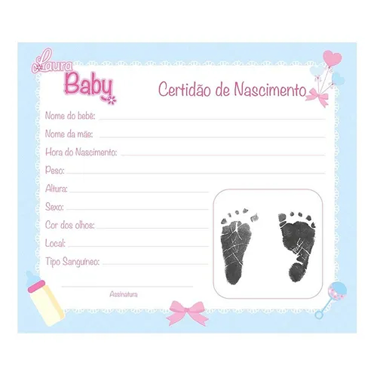 Boneca Bebê Reborn Laura Baby Cry Valentim 6 Acessórios Mecanismo Ri Chora e Faz Som Toys 000536