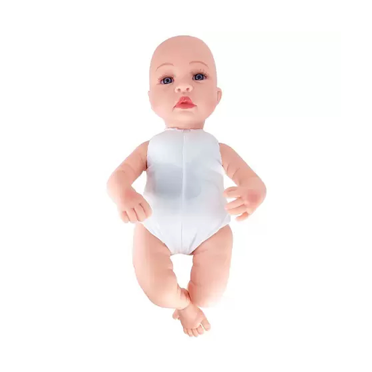 Boneca Bebê Reborn Laura Baby Cry Valentim 6 Acessórios Mecanismo Ri Chora e Faz Som Toys 000536