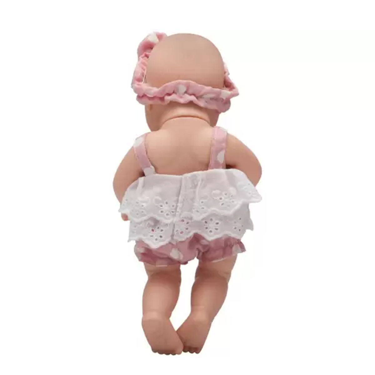 Boneca Bebê Reborn Laura Mini Lauren 100% Vinil Siliconado Completo 3 Acessórios Shiny Toys 000544