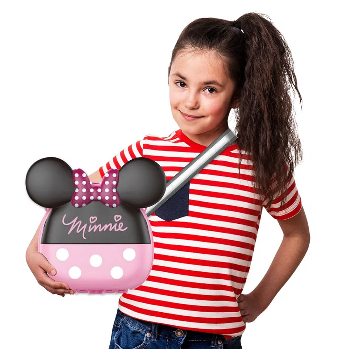 Brinquedo Maleta de Médica Minnie com Acessórios Alça Faz de Conta Brincadeira Multikids - BR1558
