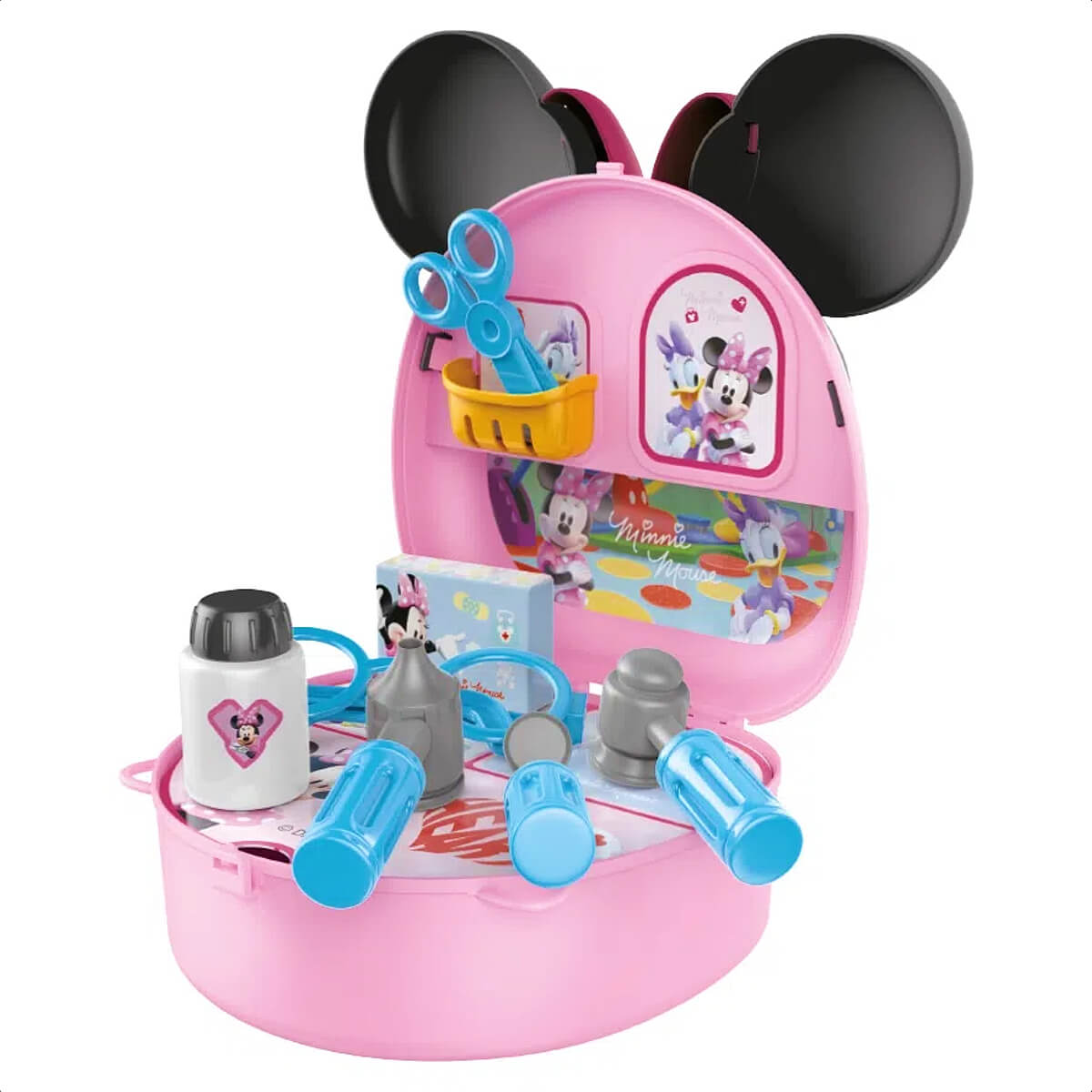 Brinquedo Maleta de Médica Minnie com Acessórios Alça Faz de Conta Brincadeira Multikids - BR1558