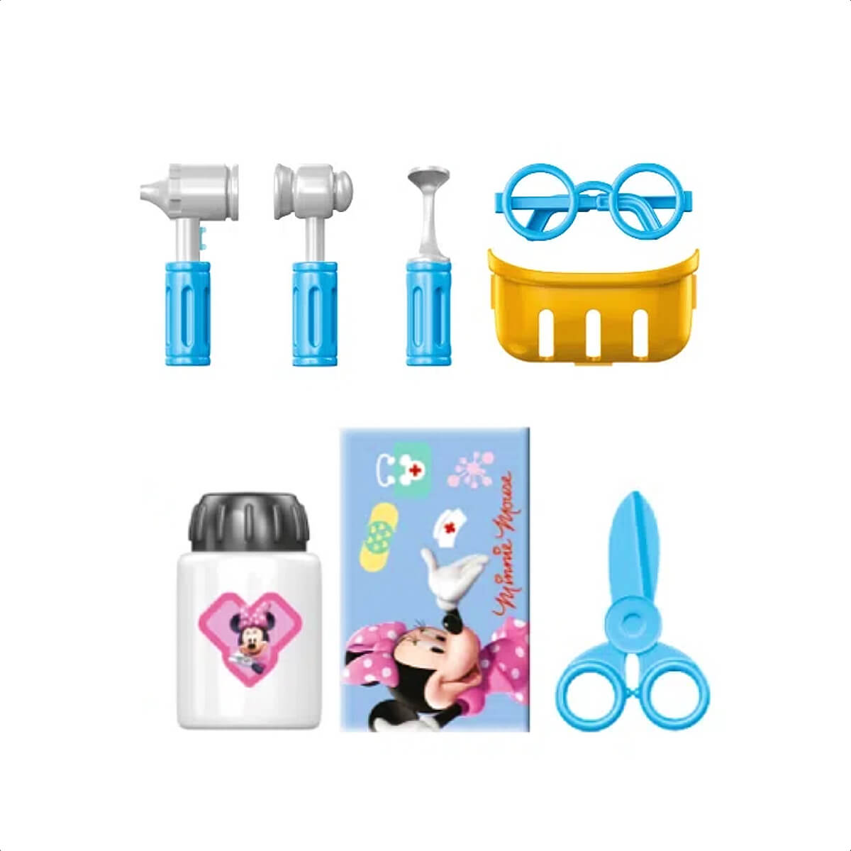 Brinquedo Maleta de Médica Minnie com Acessórios Alça Faz de Conta Brincadeira Multikids - BR1558