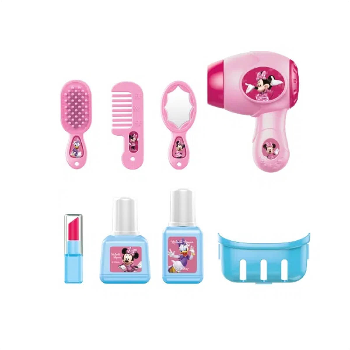 Brinquedo Maleta com Alça Cabeleireira Minnie com Acessórios Brincadeira Multikids - BR1560
