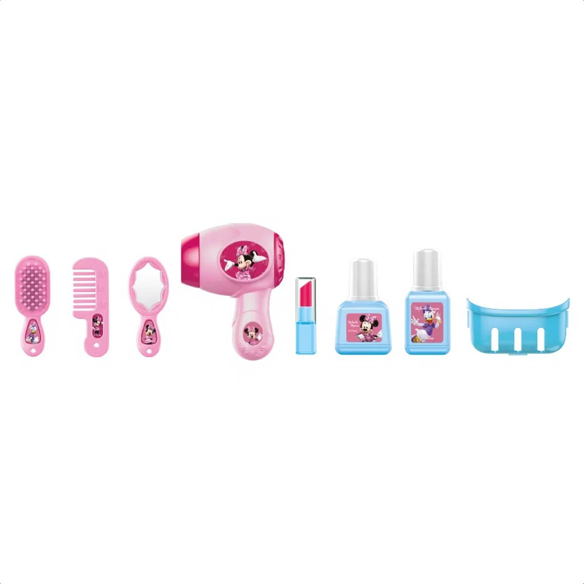 Brinquedo Maleta com Alça Cabeleireira Minnie com Acessórios Brincadeira Multikids - BR1560