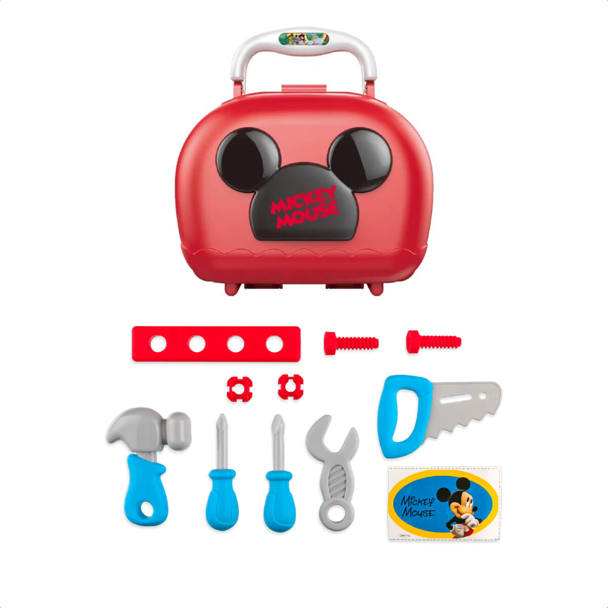 Brinquedo Maleta Mickey Construtor com Acessórios Faz de Conta Diversão Multikids - BR1564