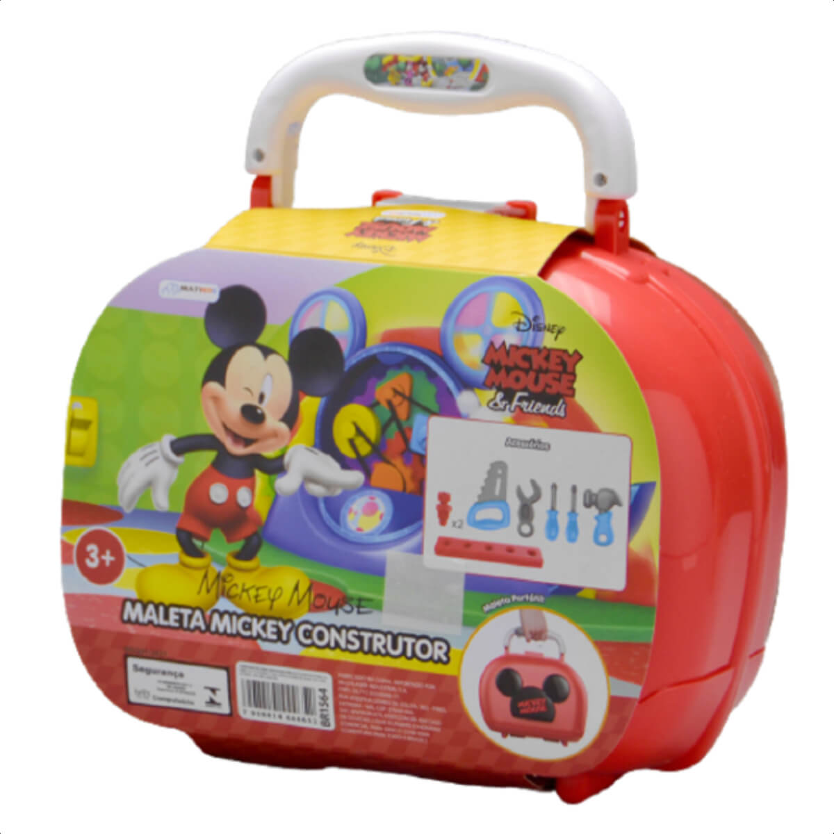 Brinquedo Maleta Mickey Construtor com Acessórios Faz de Conta Diversão Multikids - BR1564