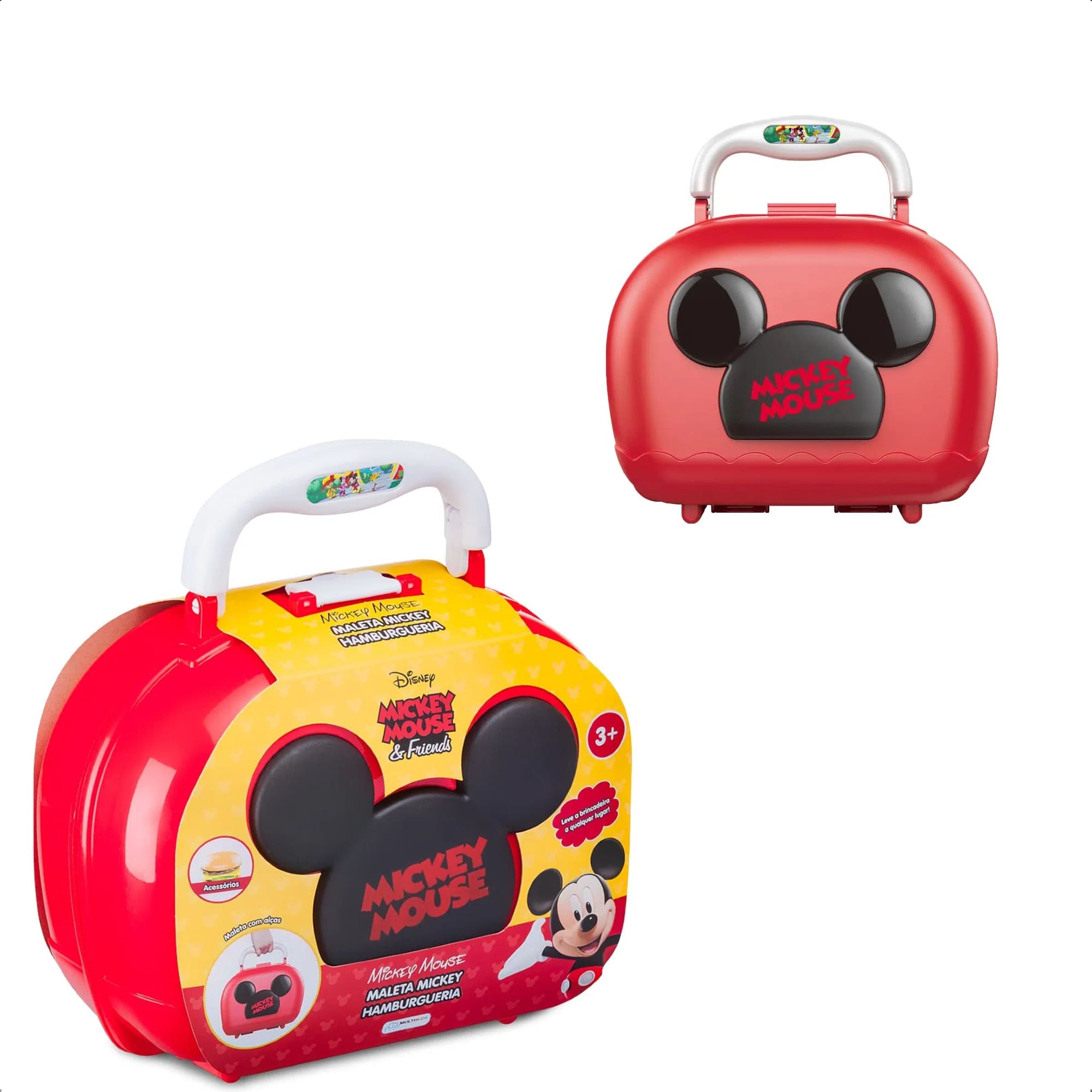 Brinquedo Maleta Mickey Hamburgueria 7 Acessórios +3 Anos Criatividade Multikids - BR1565