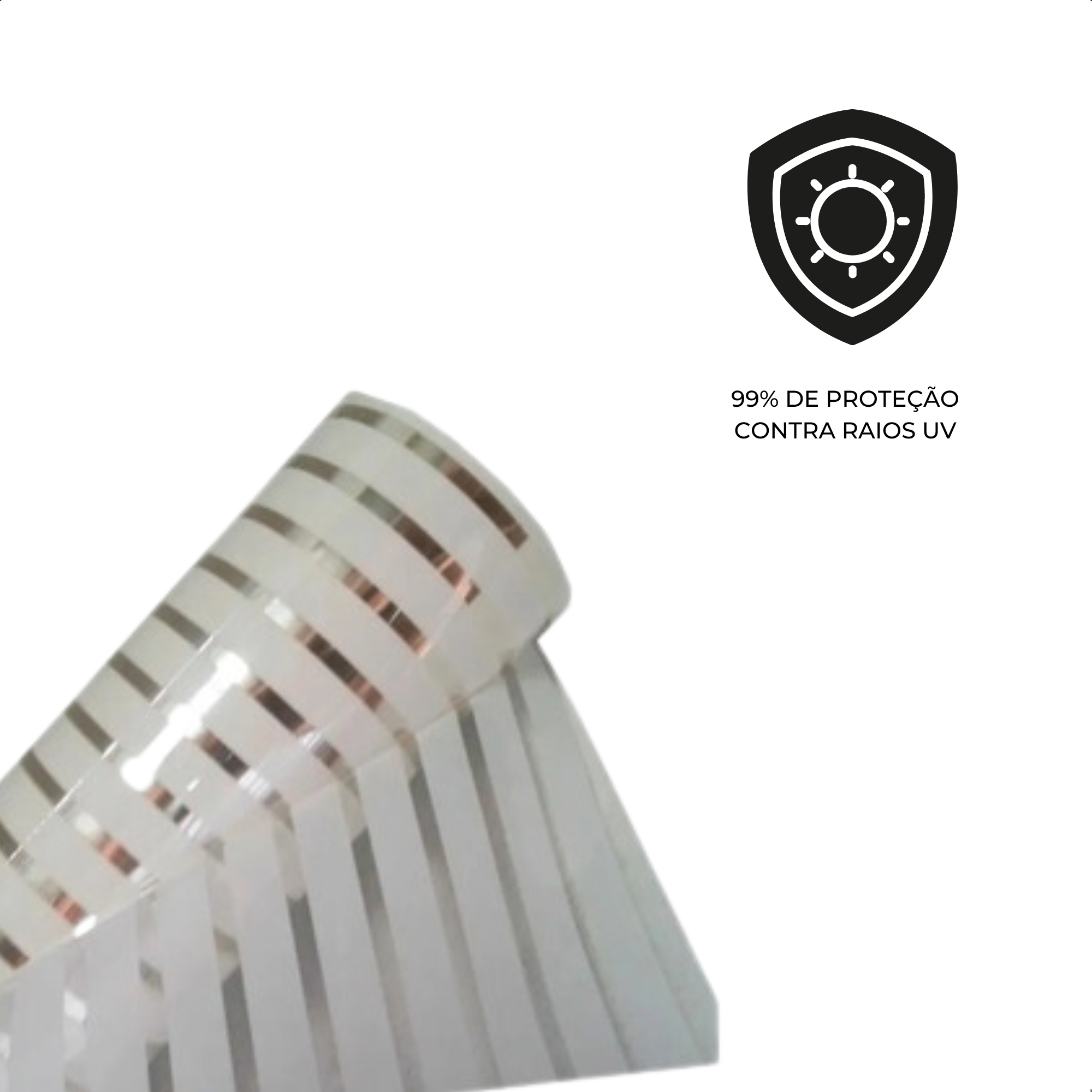 Insulfilm Pélicula Venetian Blind 0,5 x 0,5 15 metros Proteção UV - World Film