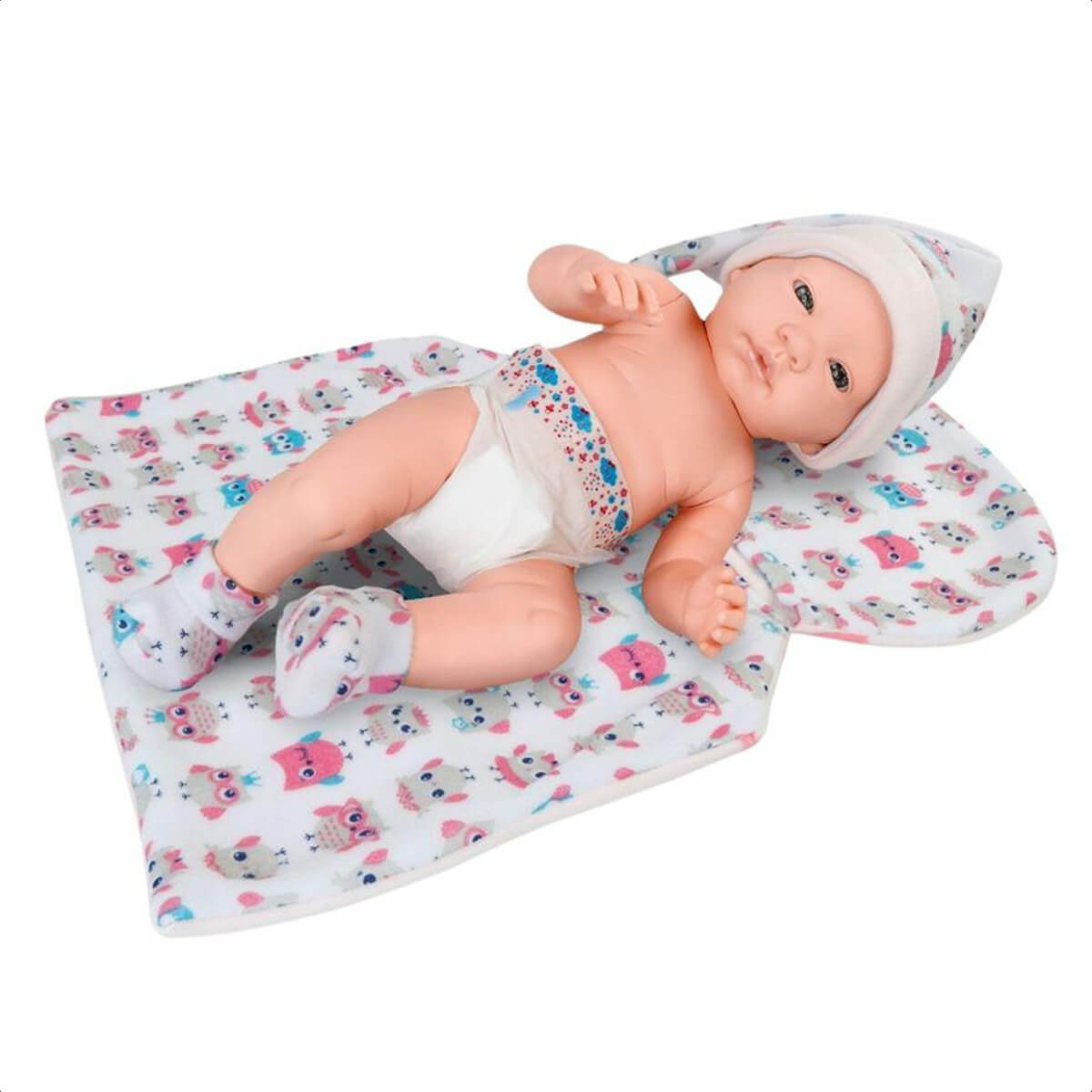 Boneca Reborn Daily Care em Vinil Macio com Acessórios Médicos Faz de Conta Omg Kids 4907