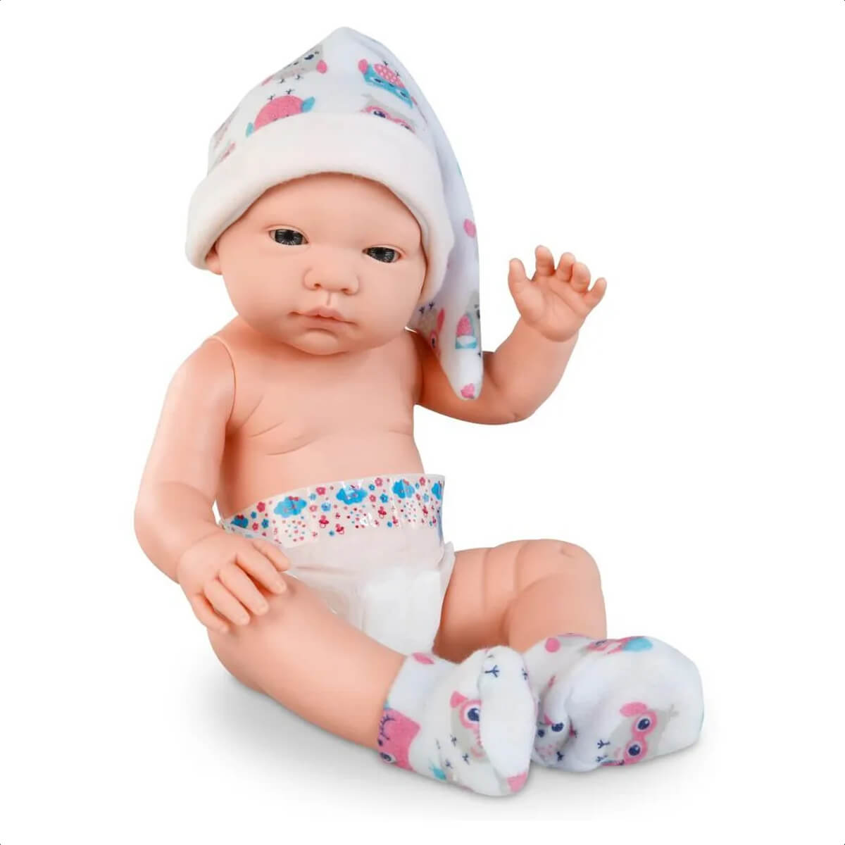 Boneca Reborn Daily Care em Vinil Macio com Acessórios Médicos Faz de Conta Omg Kids 4907