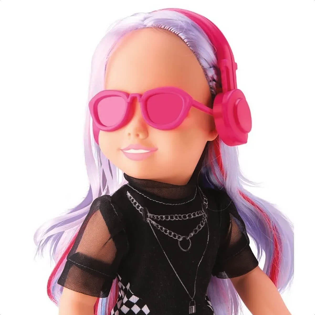 Brinquedo Boneca Girls Life Music 100% Vinil Acessórios Faz de Conta Brincadeira Omg Kids - 4910