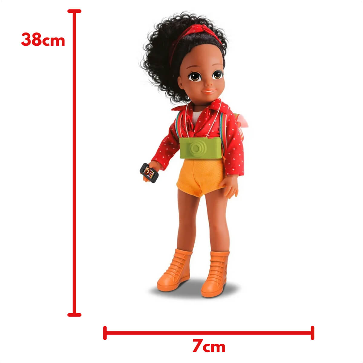 Brinquedo Boneca Girls Life Adventure 100% Vinil Acessórios Faz de Conta Brincadeira Omg Kids-4911