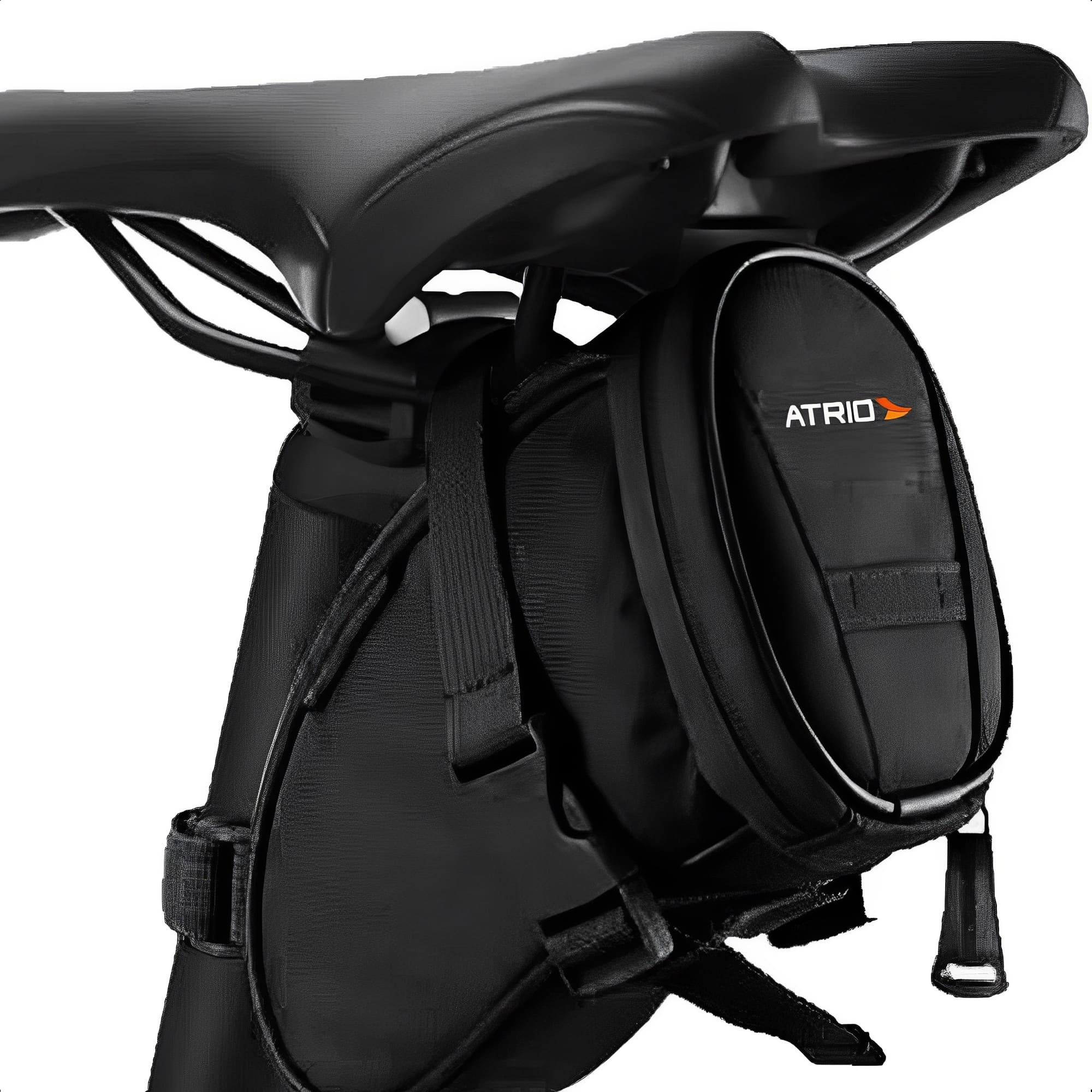 Bolsa De Selim P/ Bicicleta de 1L Resistente A Água Logo Refletivo Bolso Interno Atrio BI093