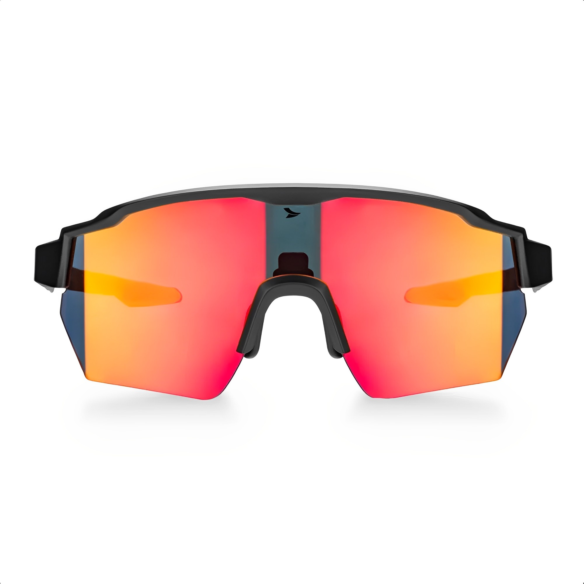 Óculos Esportivo Sprinter Com Proteção UV400 E Kit3 Lentes Black Red Ciclismo Esporte Atrio-BI235