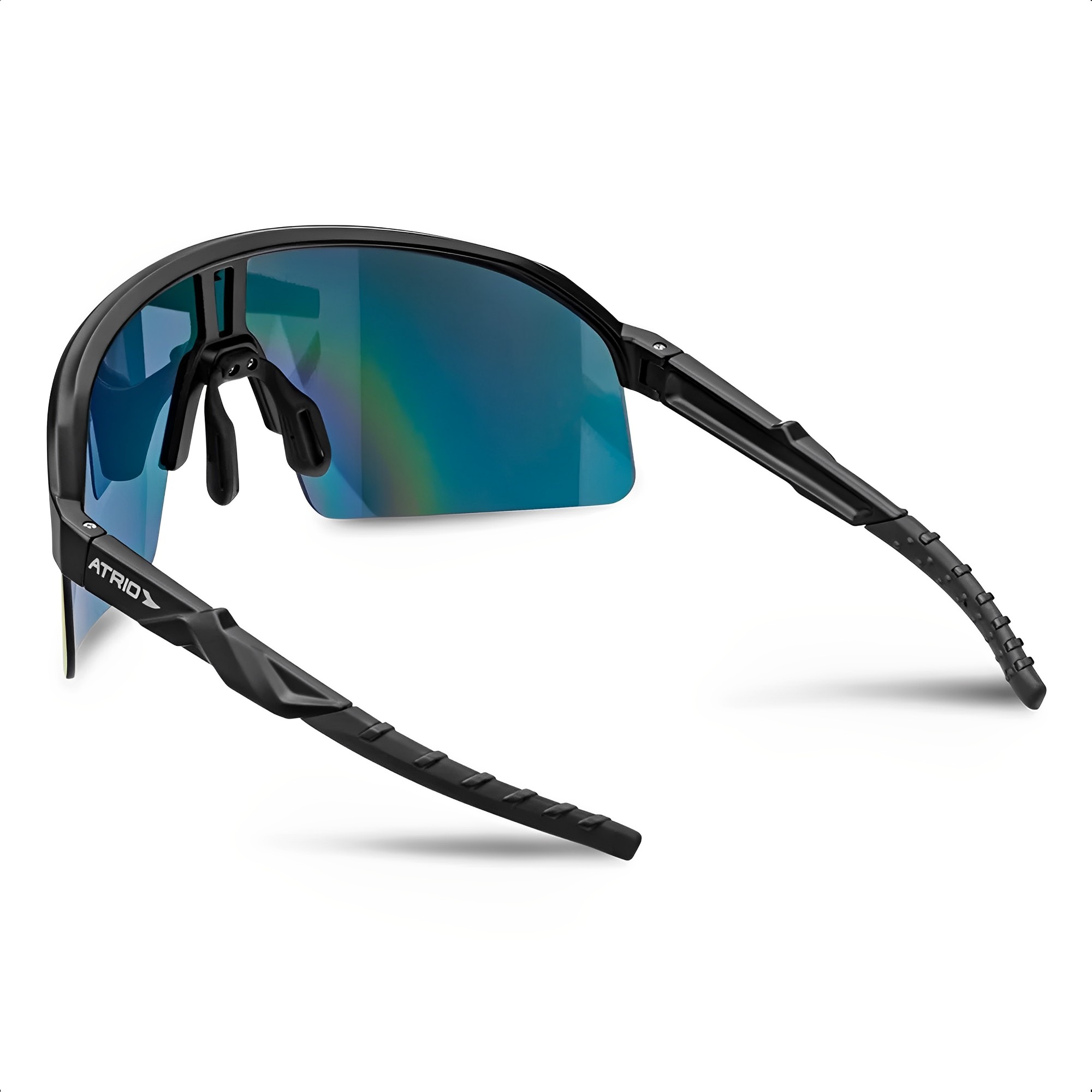 Óculos Race Lite Espelhado Versátil Com Proteção UV400 Black Red Ciclismo Moderno Atrio - BI238