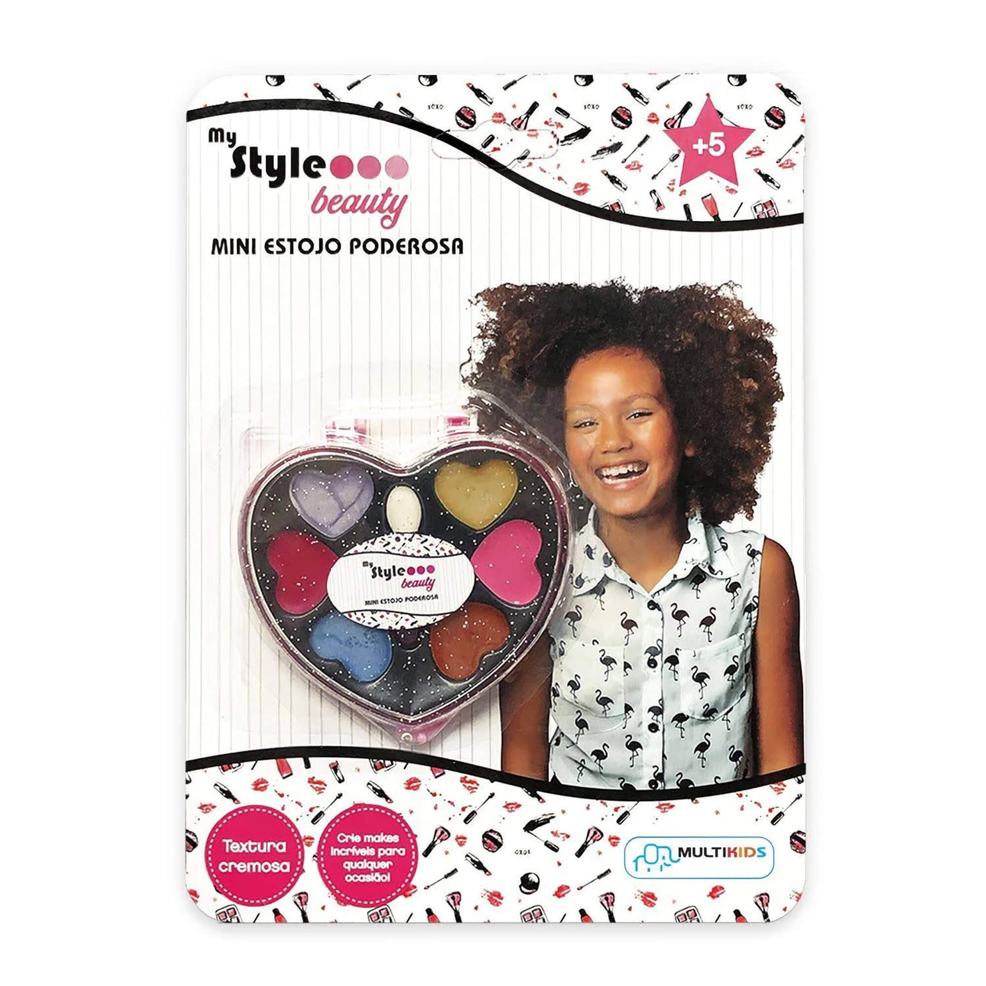 Estojo de Maquiagem Infantil Sortido My Style Beauty Mini Estojo Poderosa +5 Anos Multikids - BR1328