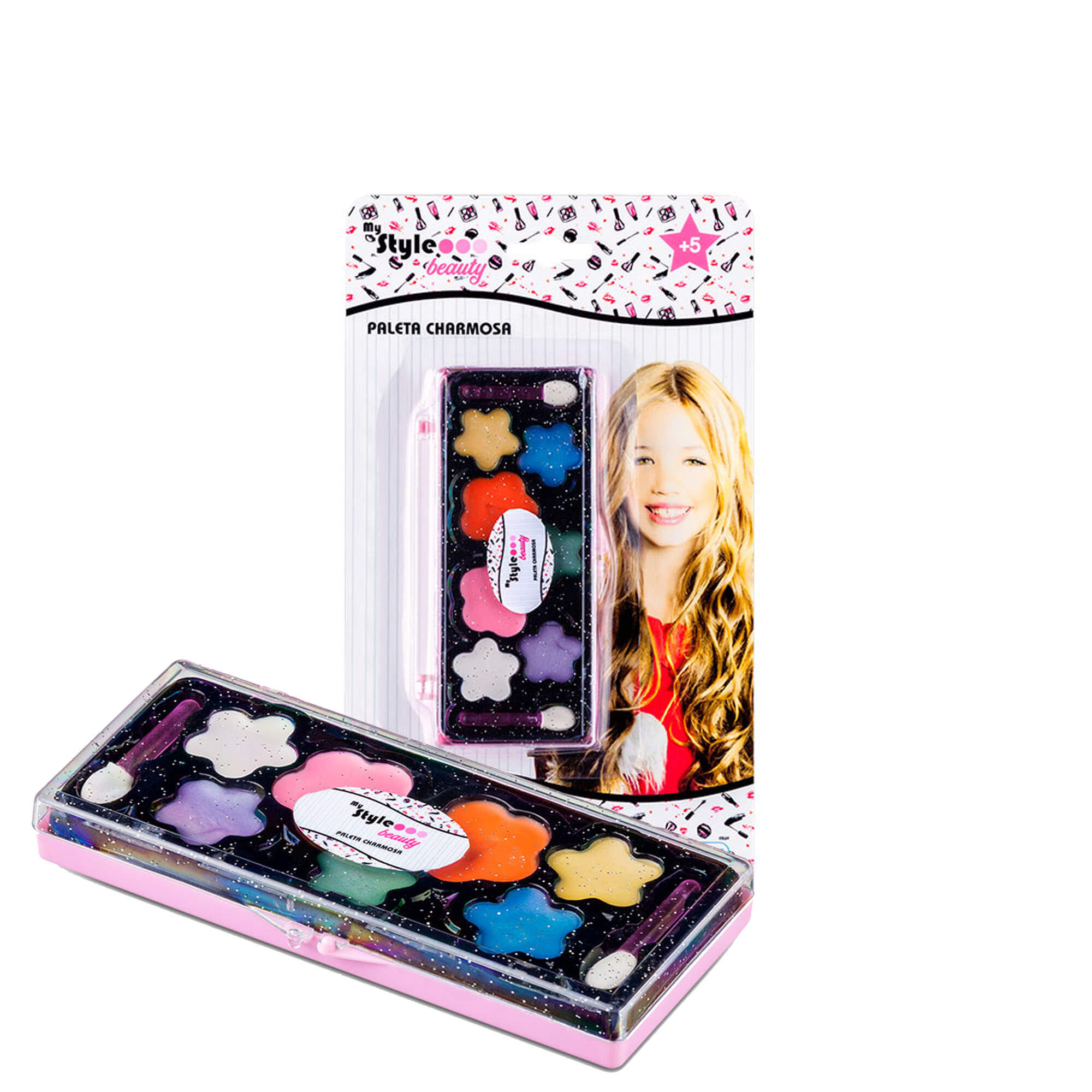 Estojo de Maquiagem Infantil Sortida My Style Beauty Paleta Charmosa +5 anos - Multikids BR1329