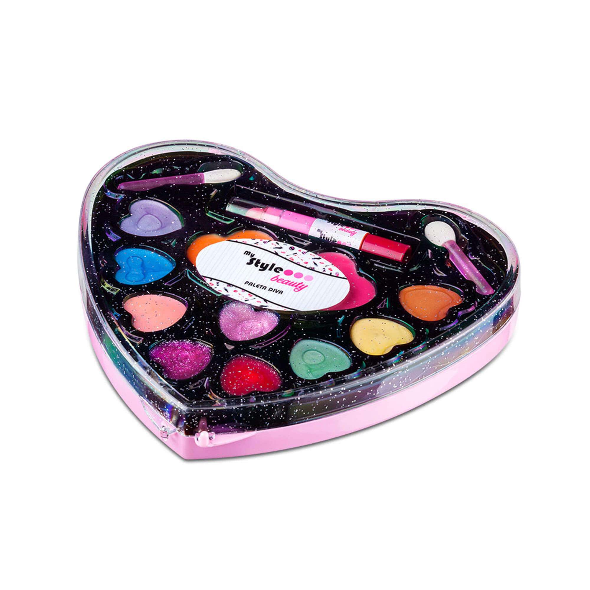 Estojo de Maquiagem Sortida Infantil My Style Beauty Paleta Diva +5 anos - Multikids BR1330