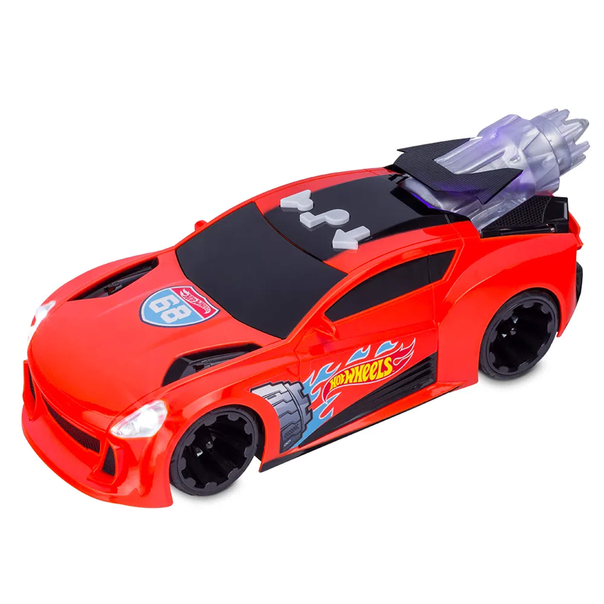 Brinquedo Carrinho Hot Wheels Turbo com Luz e Som Modo Turbo Vermelho Multikids - BR1431