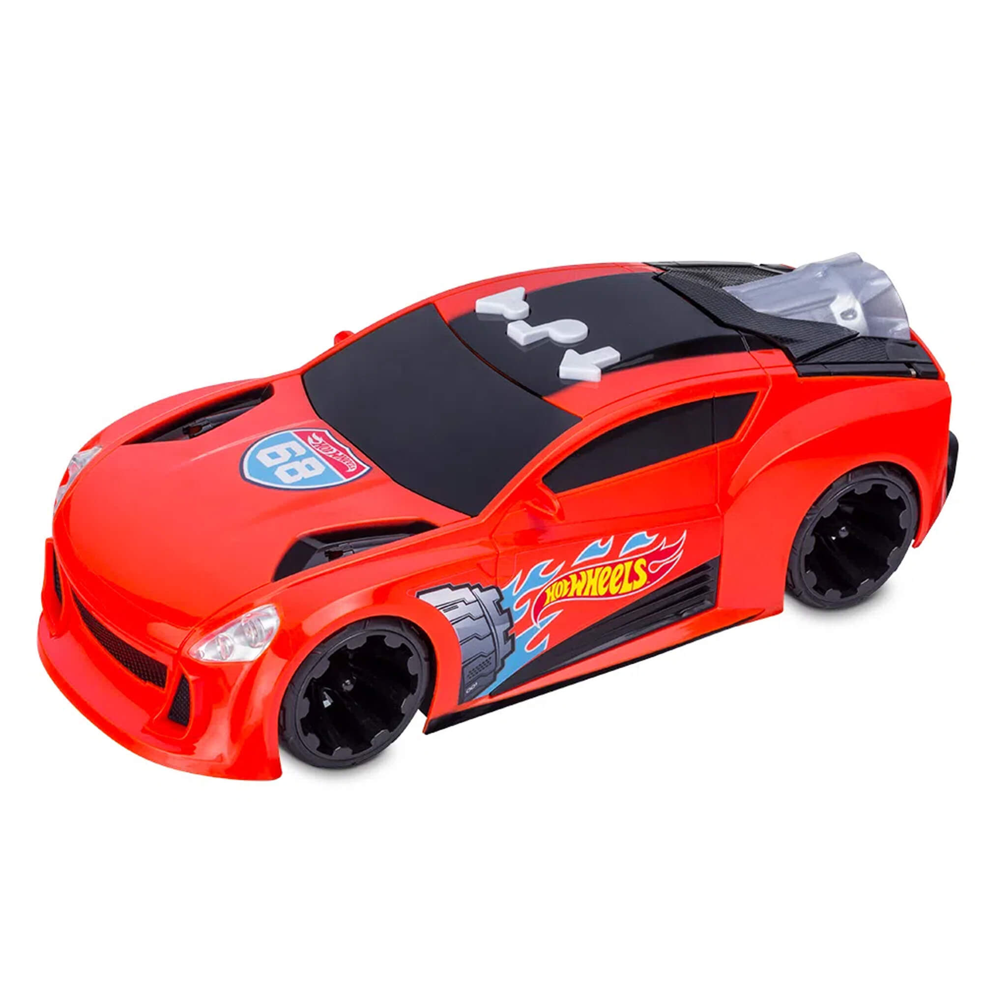 Brinquedo Carrinho Hot Wheels Turbo com Luz e Som Modo Turbo Vermelho Multikids - BR1431