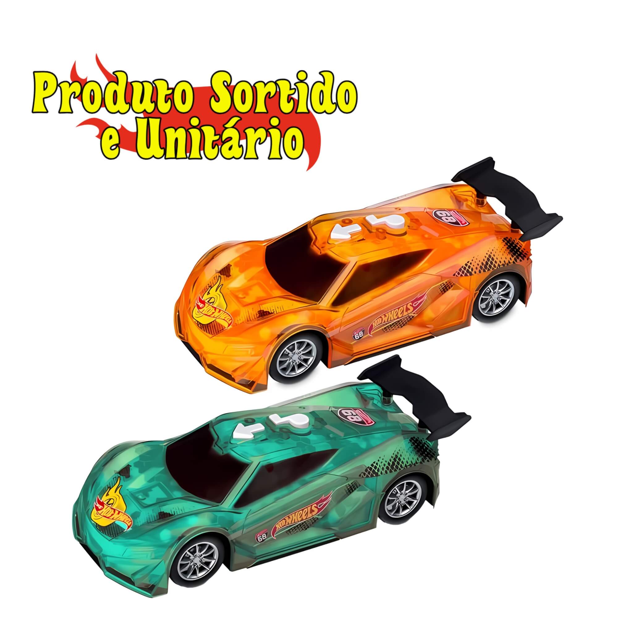 Brinquedo Carrinho Hot Wheels Carro Com Luz E Som Sortido e Unitário +3 anos Multikids - BR1433