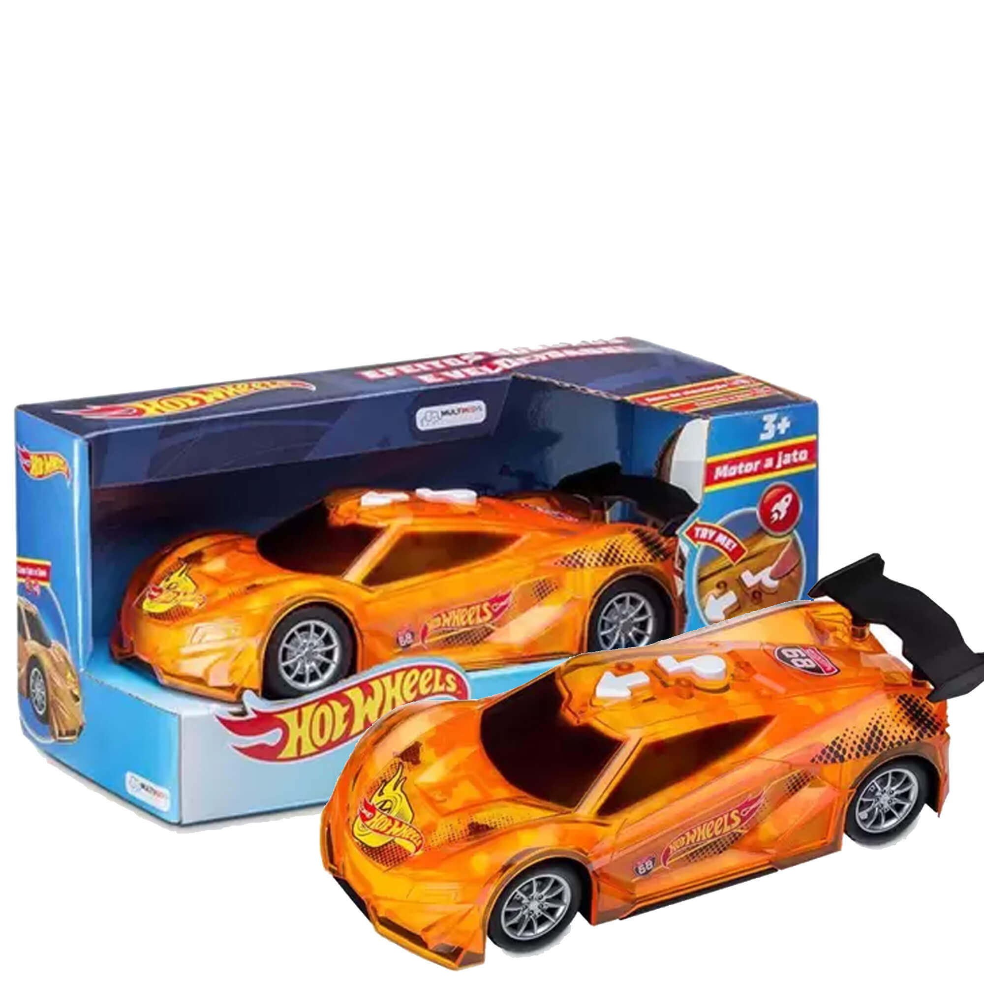 Brinquedo Carrinho Hot Wheels Carro Com Luz E Som Sortido e Unitário +3 anos Multikids - BR1433