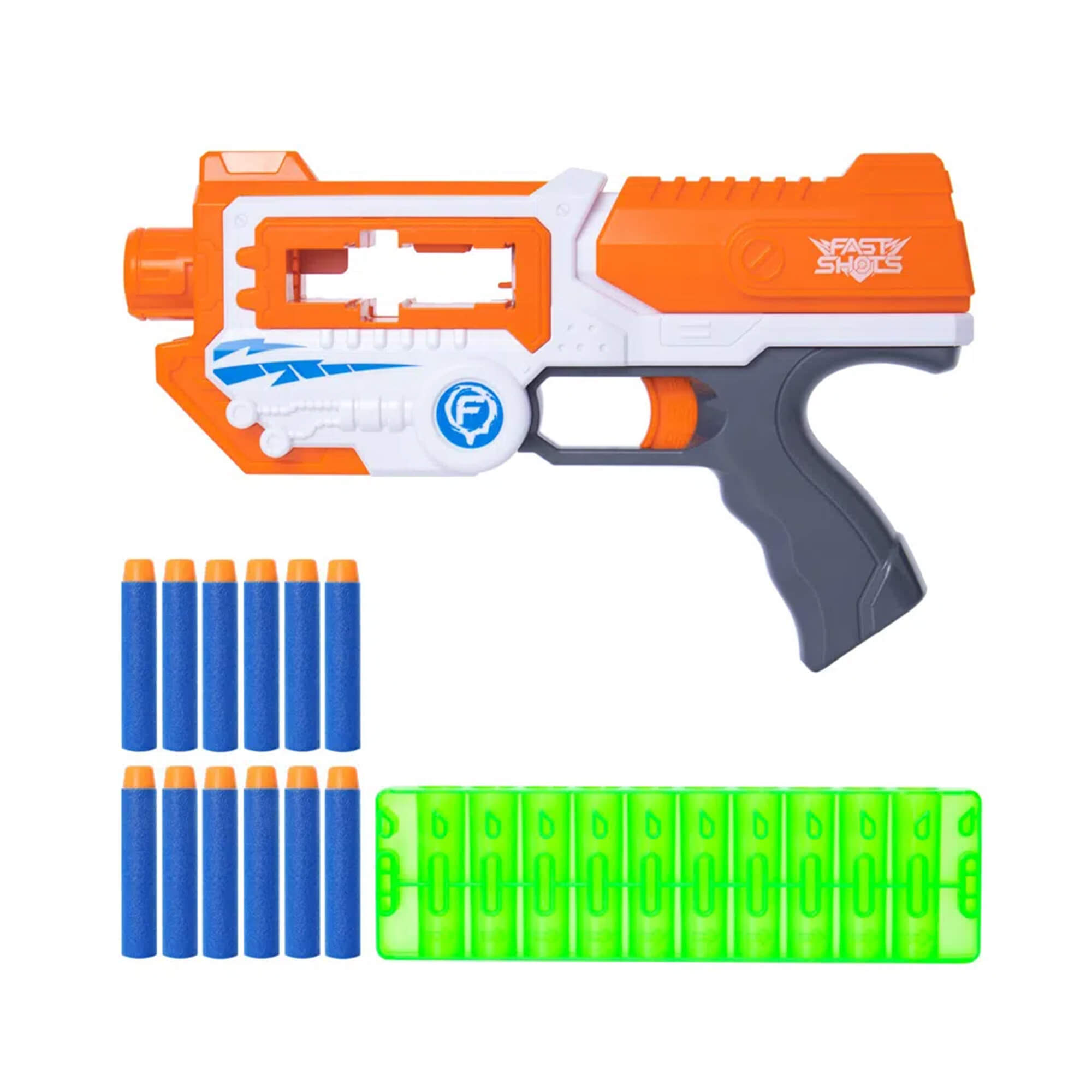 Brinquedo Lançador de Dardos X-Target Shadow com 12 Dardos Alcance 24m Multikids - BR1455
