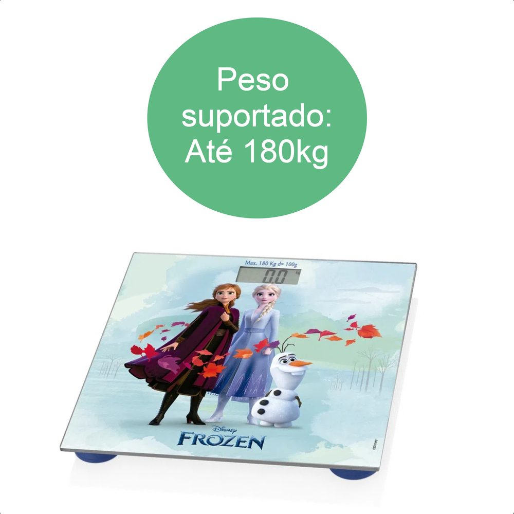 Balança Digital Frozen 180Kg Acionamento Toque Vidro Temperado Antiderrapante Multilaser - HC099