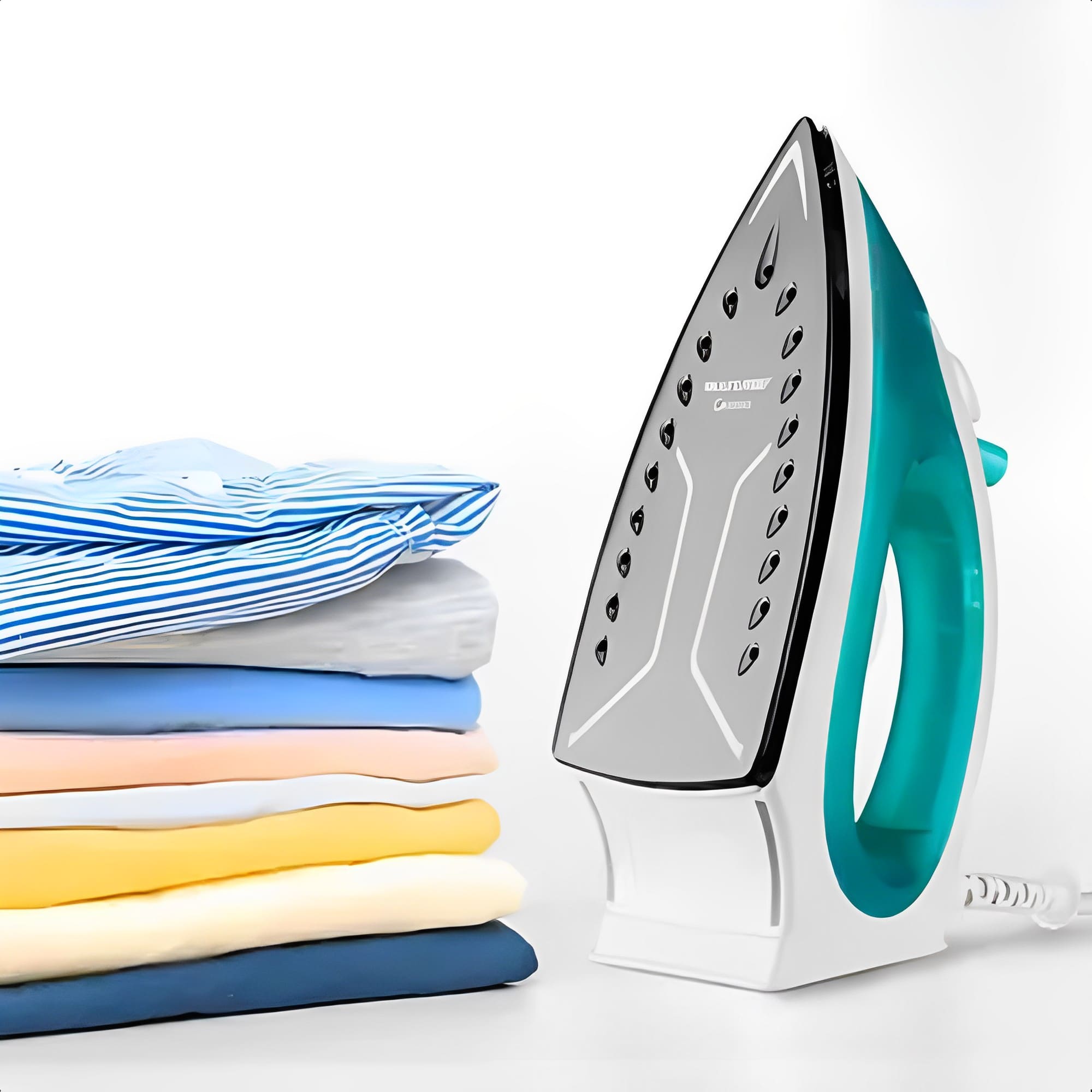 Ferro De Passar Roupa 2 em 1 Seco E A Vapor 220V Azul Com Base De Cerâmica Multilaser - HO317