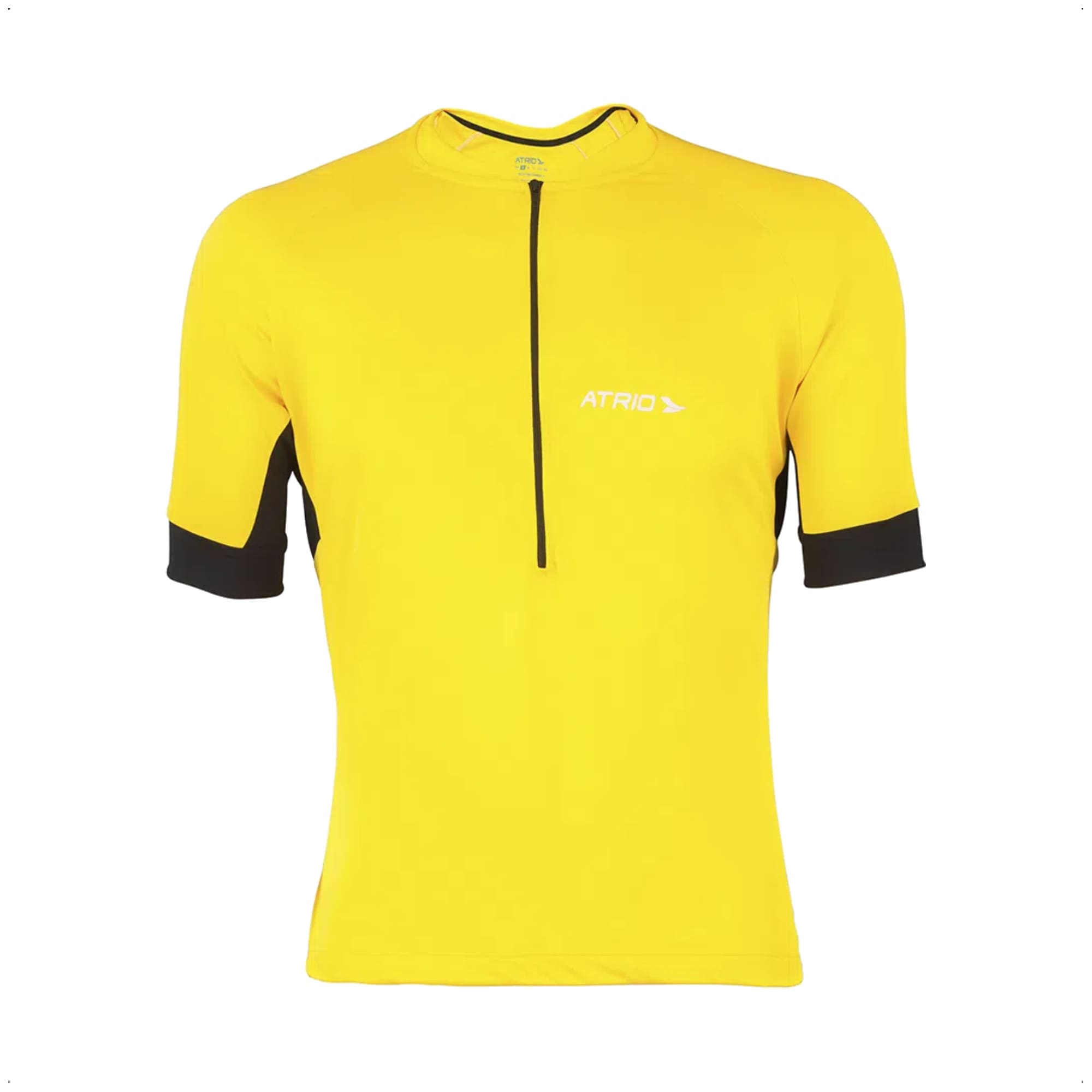 Camisa de Ciclismo Masculino Manga Curta Sport Tamanho G Amarela Proteção UV30 Atrio - VB013