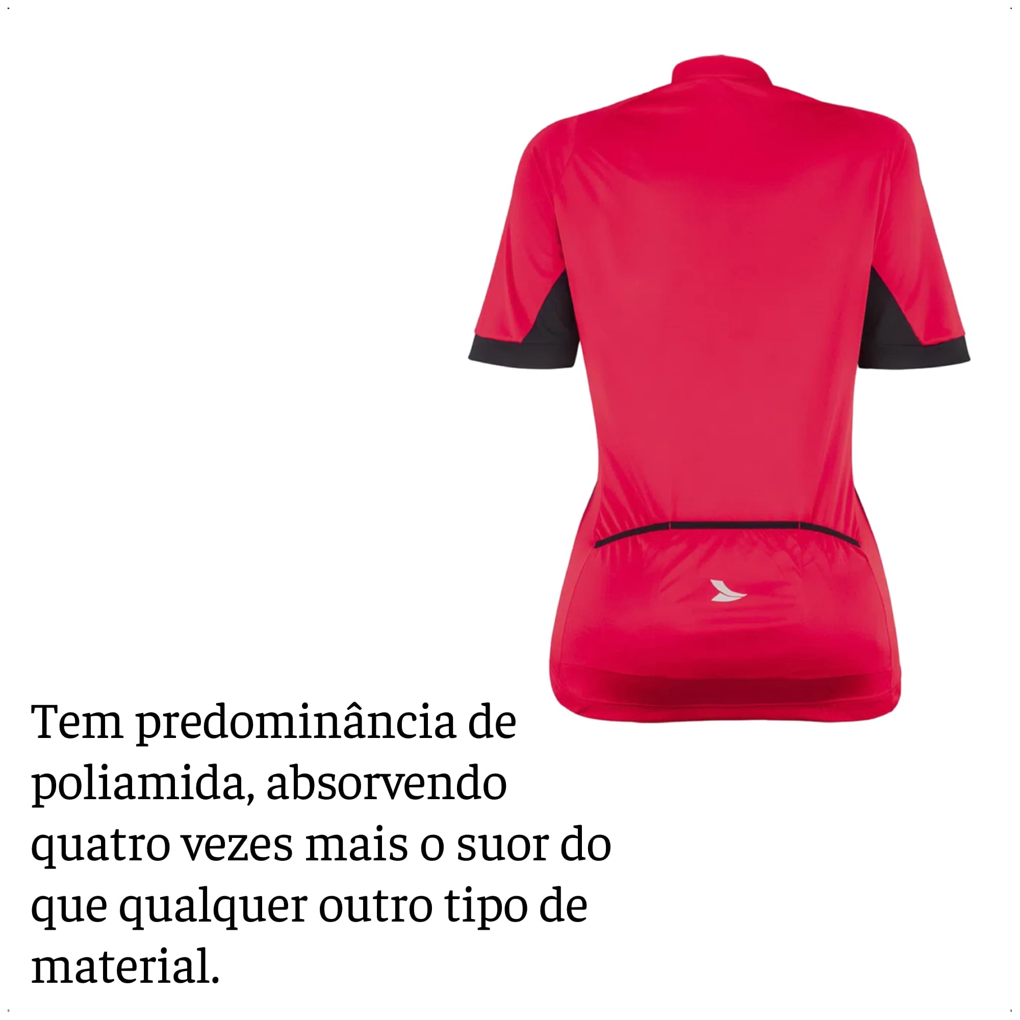 Camisa Ciclismo Feminina Magenta Tamanho PP Zíper Dryfit Proteção UV30+ Corrida  Atrio VB021