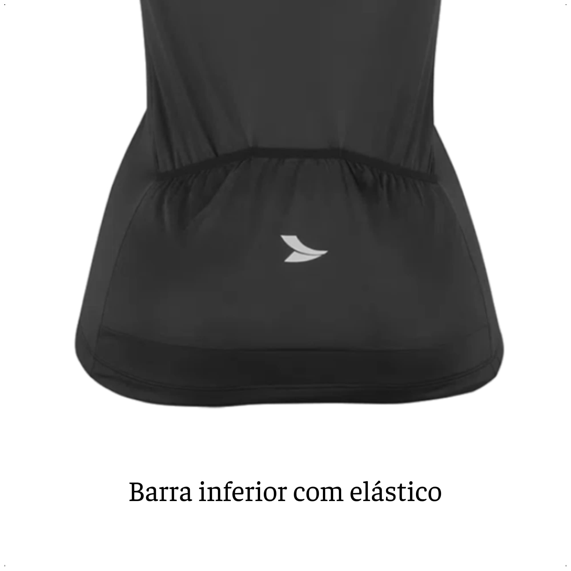 Camisa Ciclismo Feminina Preta Tam. M Zíper Dryfit Proteção UV30+ Corrida Treino Atrio VB028