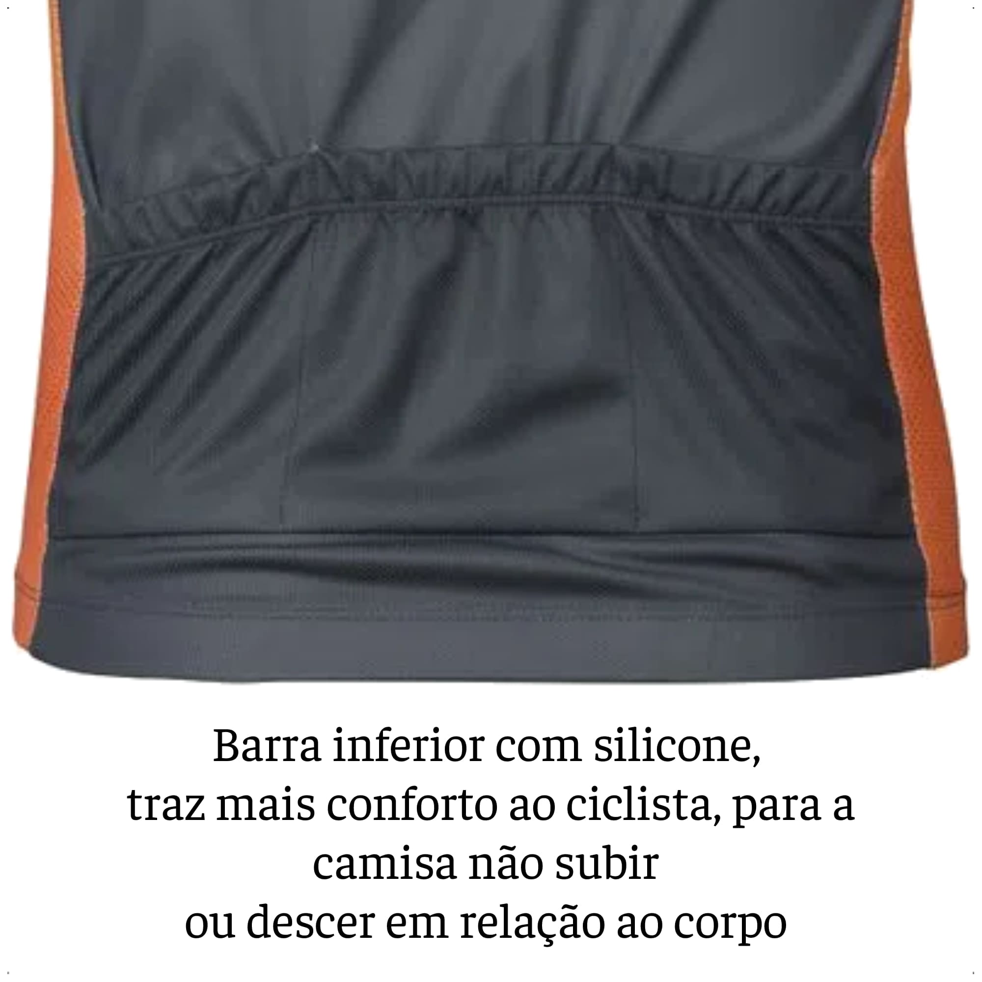 Camisa Ciclismo Masculina Tam P DryFit Zíper Bolsos Traseiro Corrida Academia UV50+ Atrio VB031