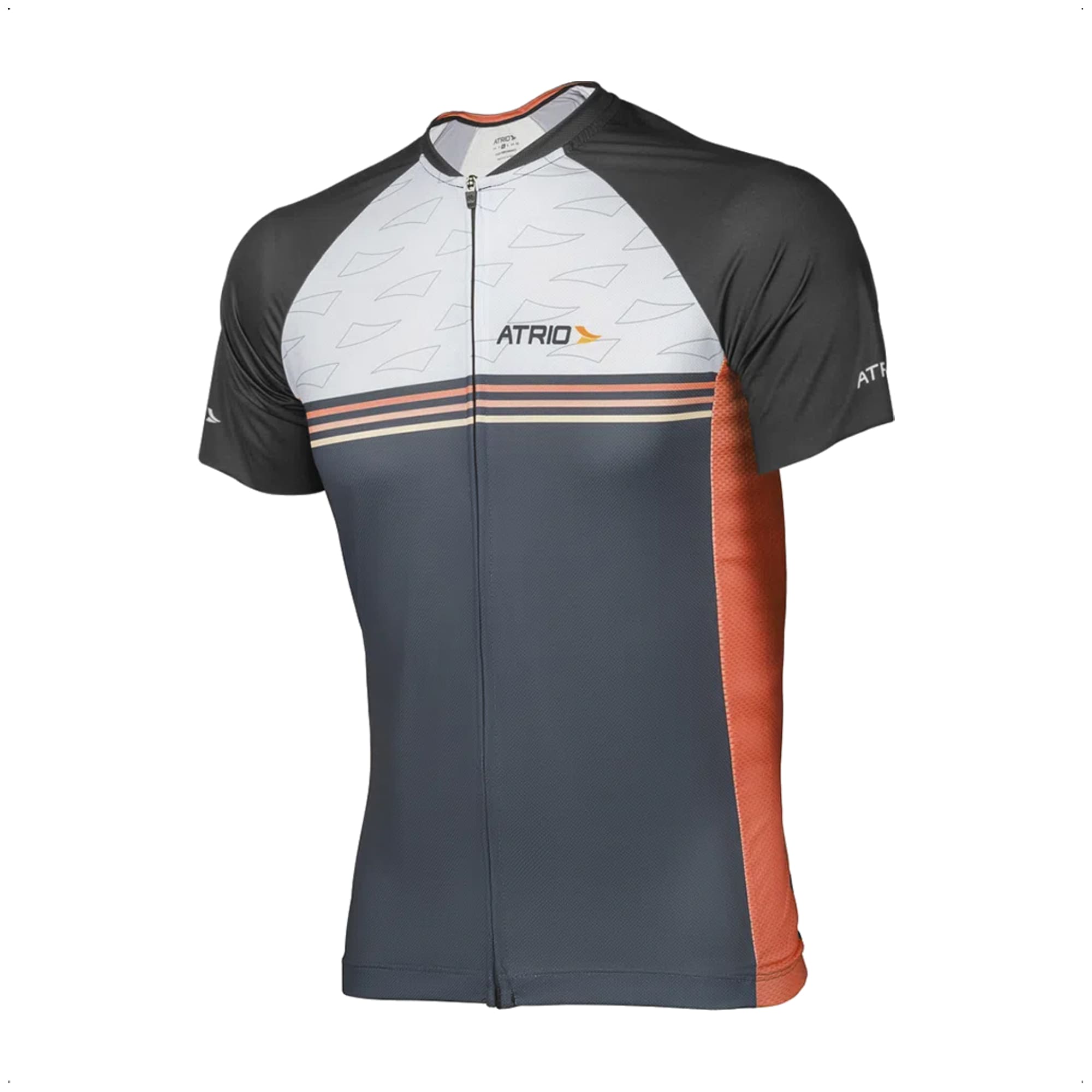 Camisa Ciclismo Masculina Tam M DryFit Zíper Bolsos Traseiro Corrida Academia UV50+ AtrioVB032