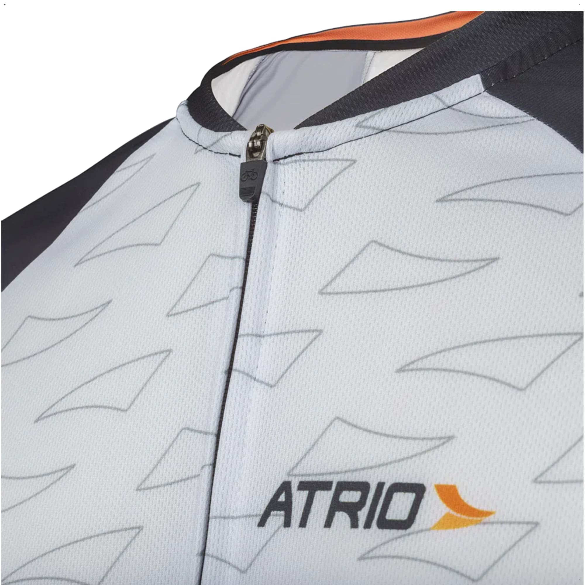 Camisa Ciclismo Masculina Tam M DryFit Zíper Bolsos Traseiro Corrida Academia UV50+ AtrioVB032