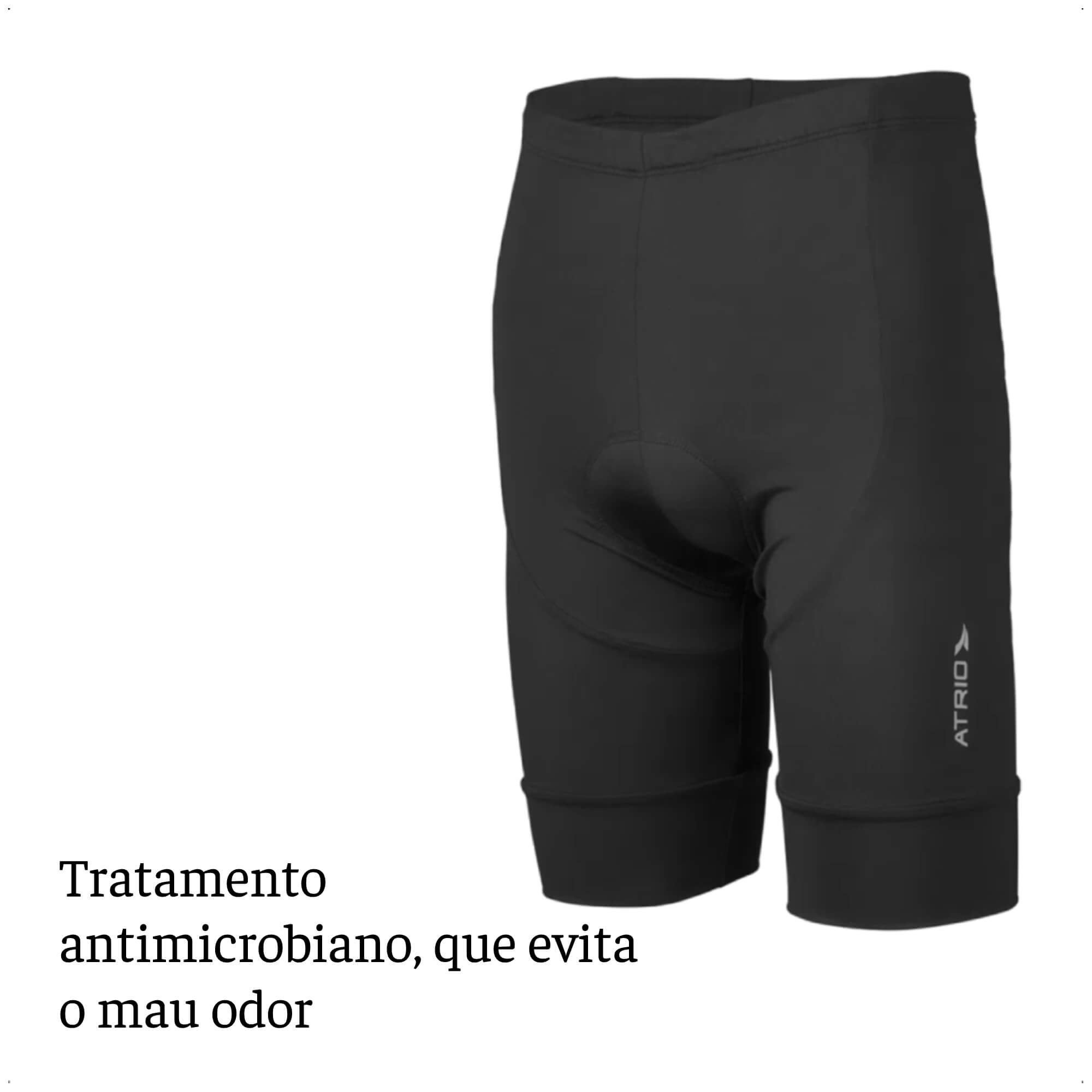 Bermuda Masculina Ciclismo Tamanho M Proteção UV30+ Confortável Corrida Academia - Atrio VB052