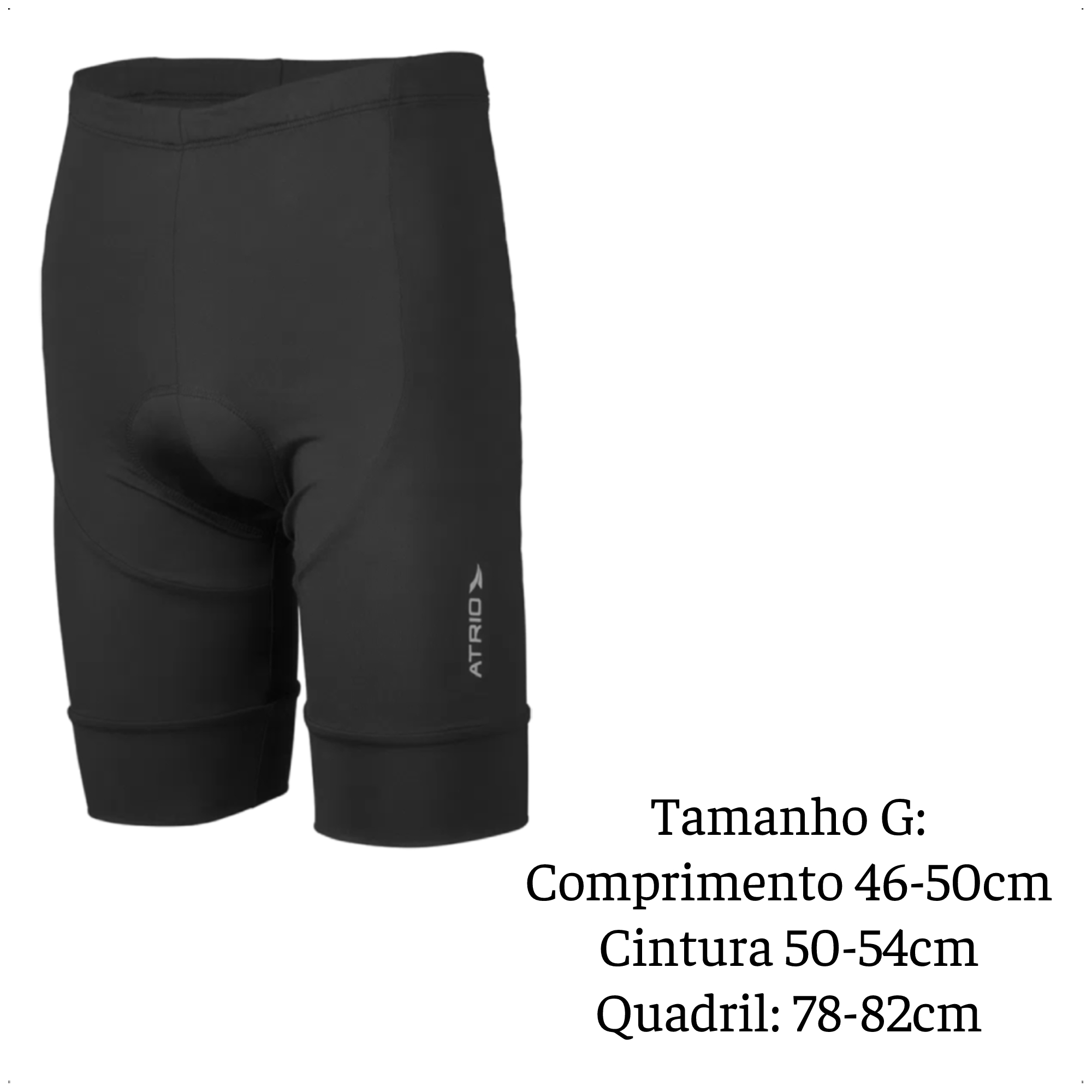 Bermuda Masculina Ciclismo Tamanho G Proteção UV30+ Confortável Corrida Academia - Atrio VB053