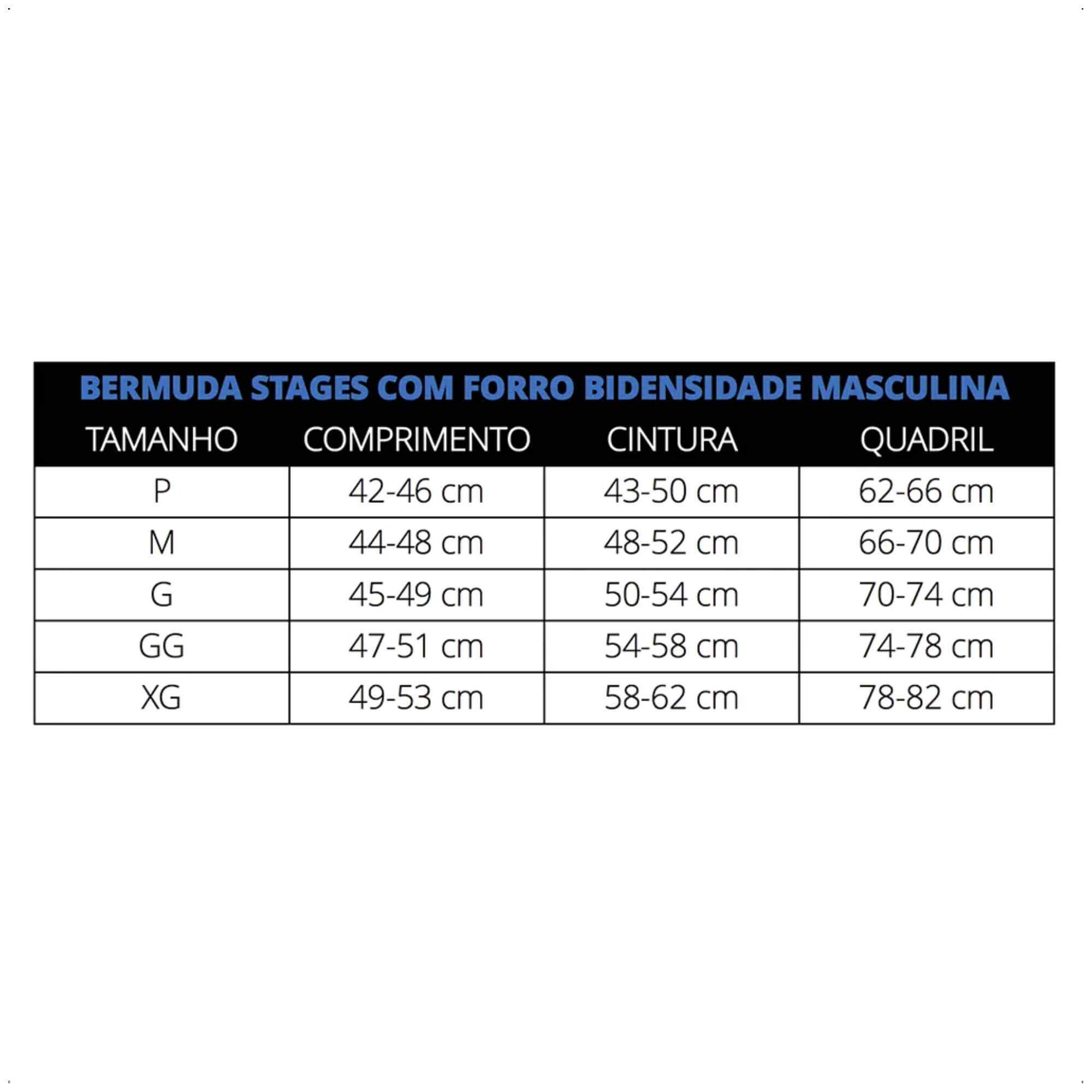 Bermuda de Ciclismo Stages Masculina Tam. G Preto Forro Bidensidade Proteção UV50+ Atrio - VB063