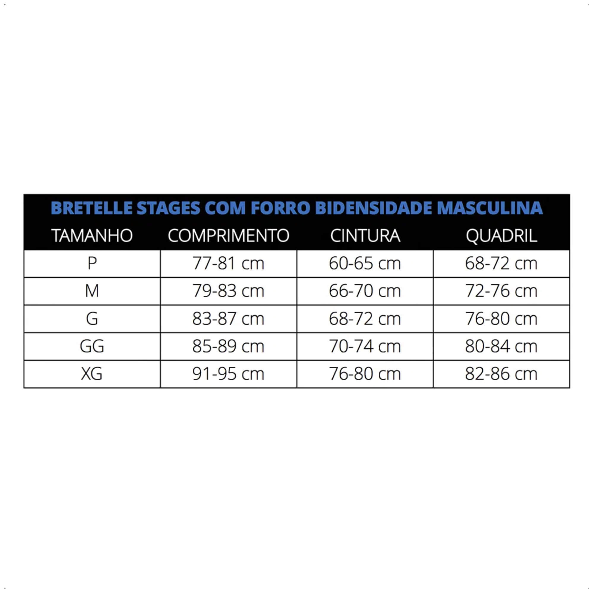 Bretelle de Ciclismo Stages Masculino Tam. M Preto Forro Bidensidade Proteção UV50+ Atrio - VB072