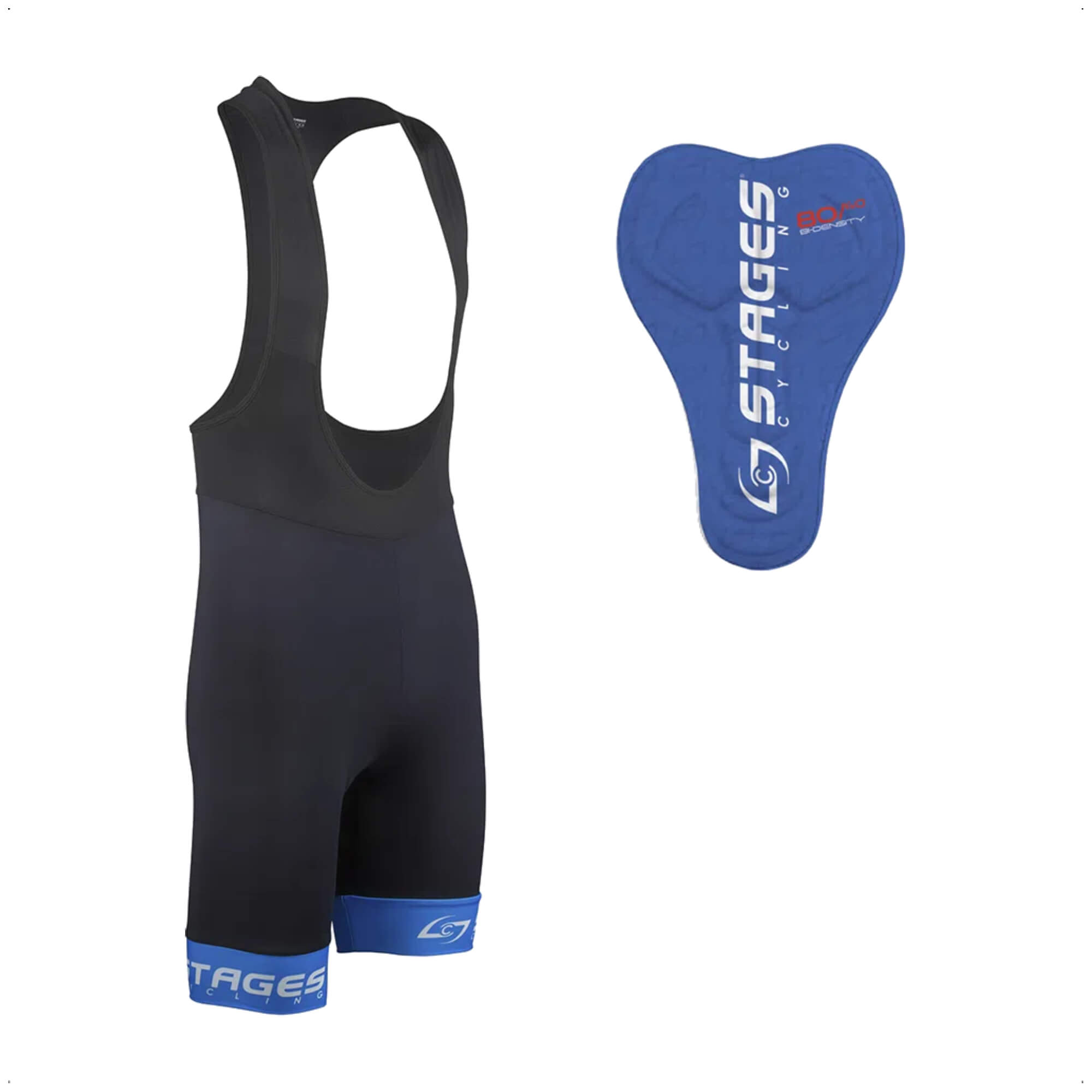 Bretelle de Ciclismo Stages Masculino Tam. G Preto Forro Bidensidade Proteção UV50+ Atrio - VB073