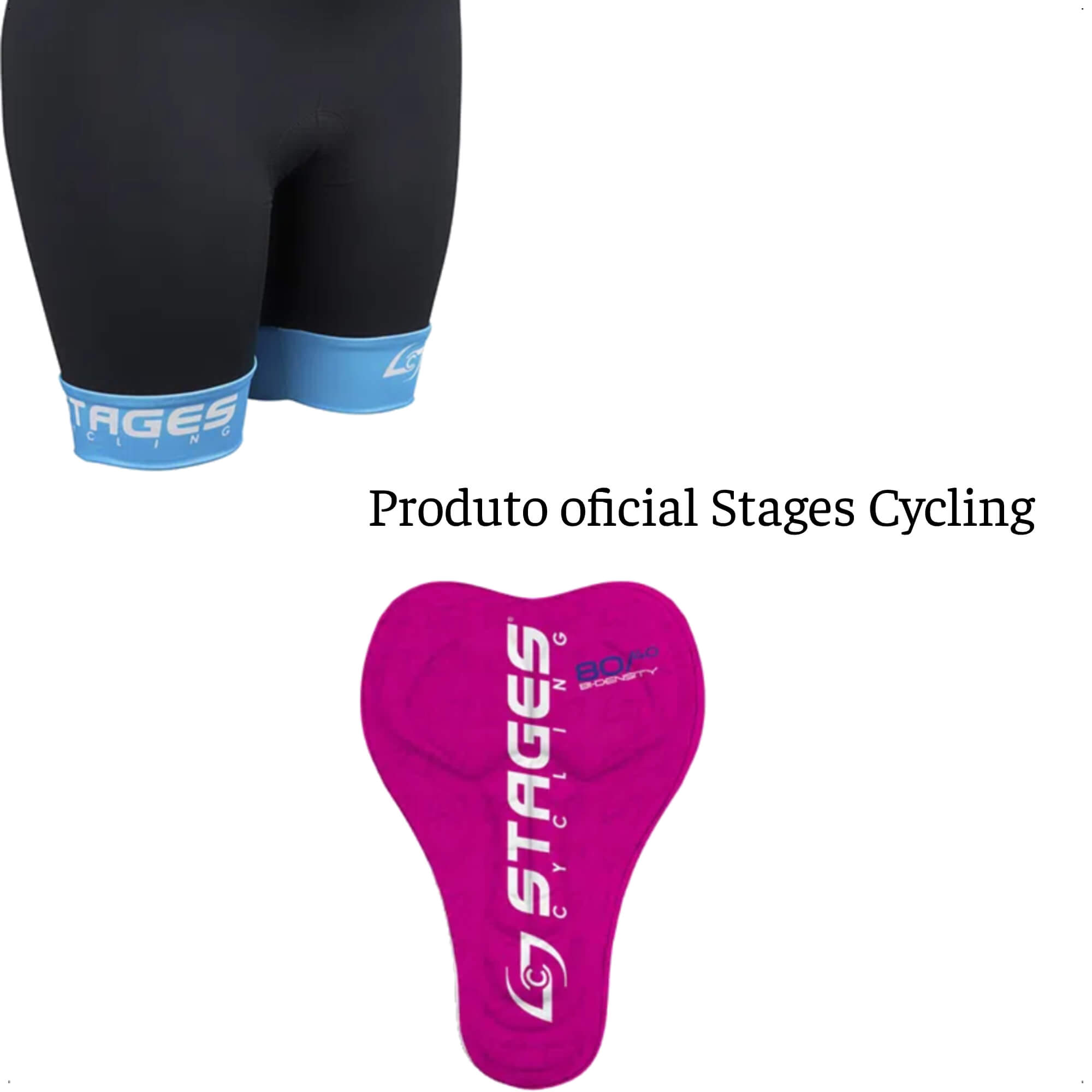 Bretelle de Ciclismo Stages Feminino Tam. PP Preto Forro Bidensidade Proteção UV50+ Atrio - VB076
