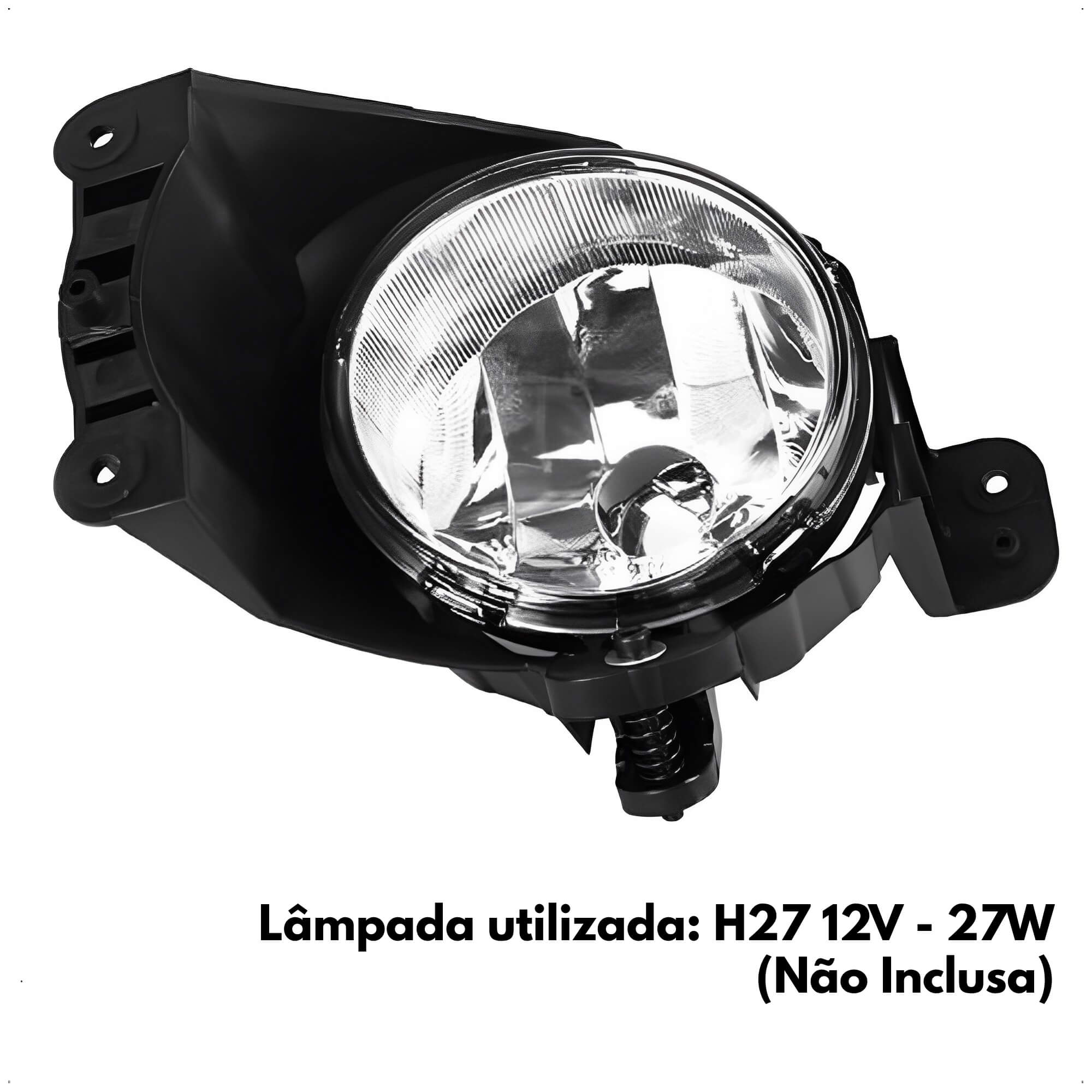 Kit de Farol Auxiliar GM Cobalt/Onix/Sonic/Spin 12 até 19 Botão Regulagem Shocklight -SL-040910 I