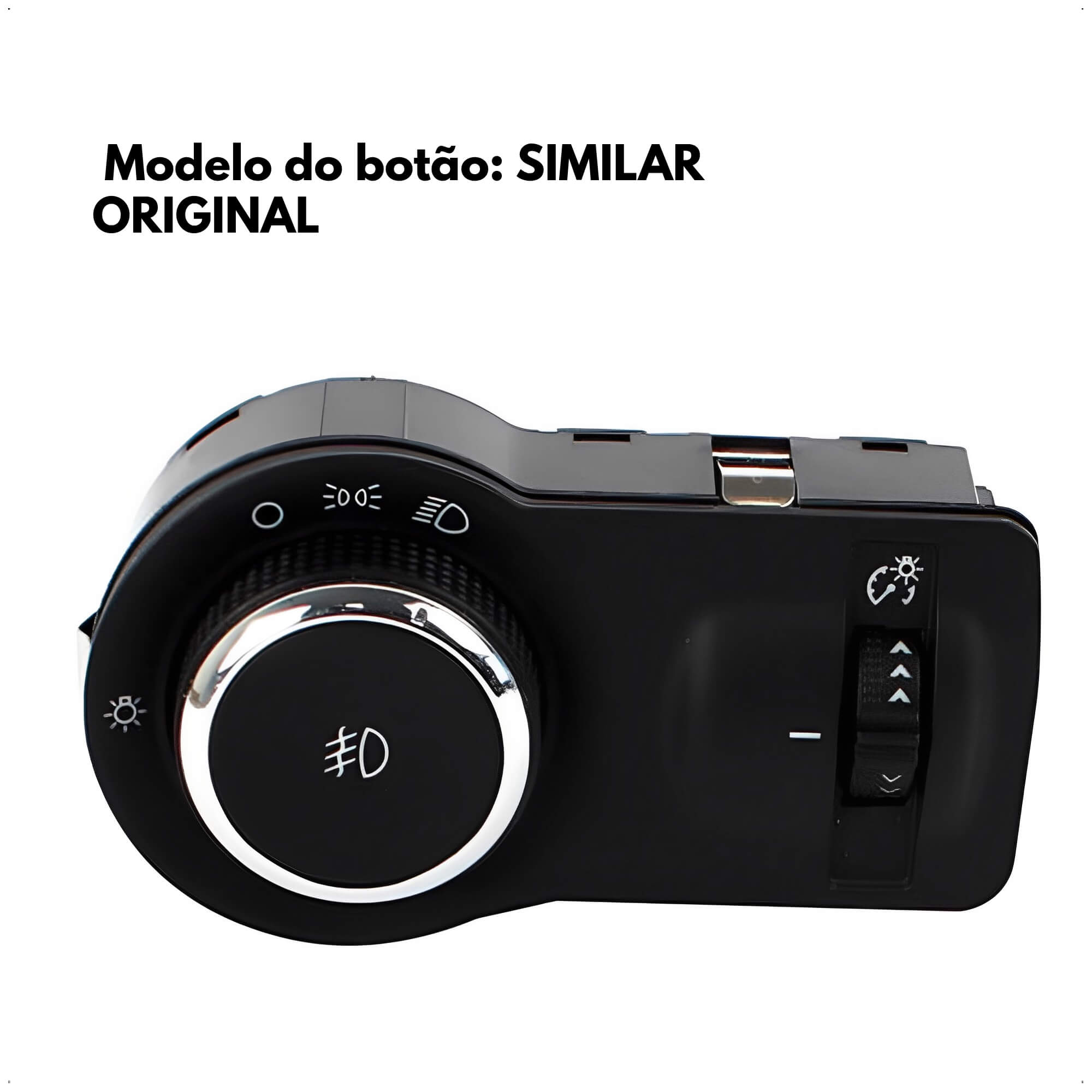 Kit de Farol Auxiliar GM Cobalt/Onix/Sonic/Spin 12 até 19 Botão Regulagem Shocklight -SL-040910 I