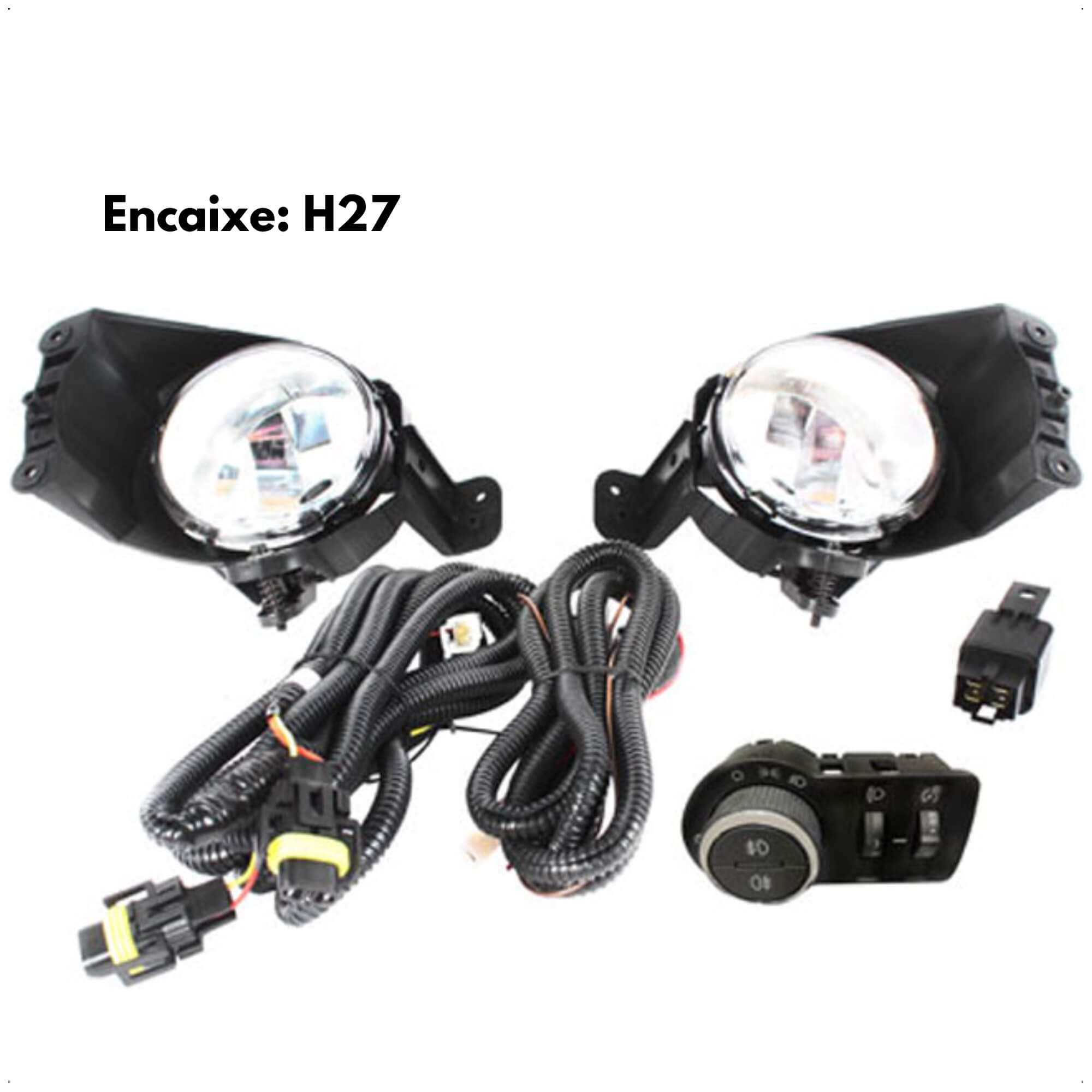 Kit de Farol Auxiliar S10/Trailblazer 2017/GM Spin 2019 Original c/ Regulagem Shocklight-SL-042910