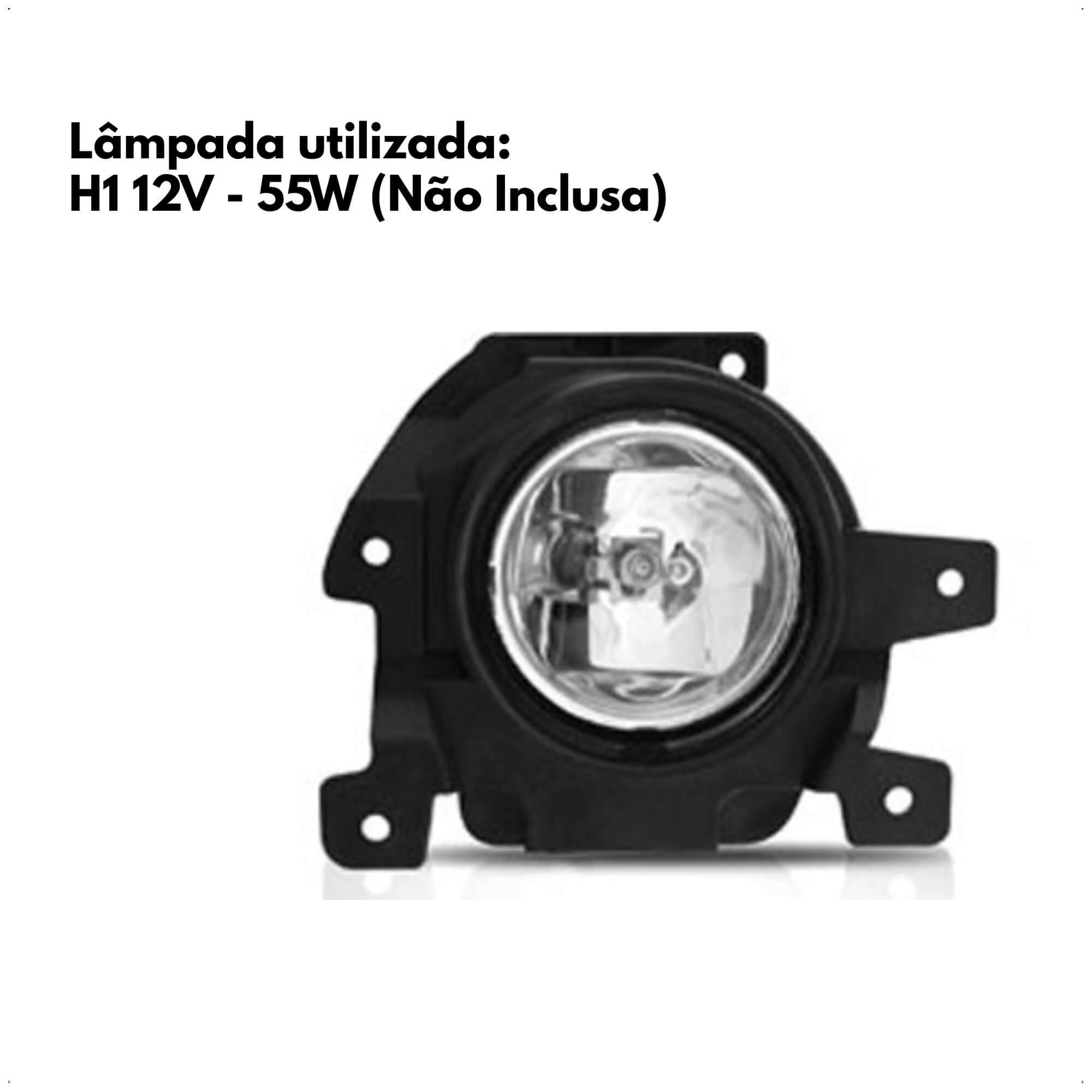 Kit de Farol Auxiliar Strada Working 2014 em diante Botão Modelo Universal Shocklight - SL-091410U