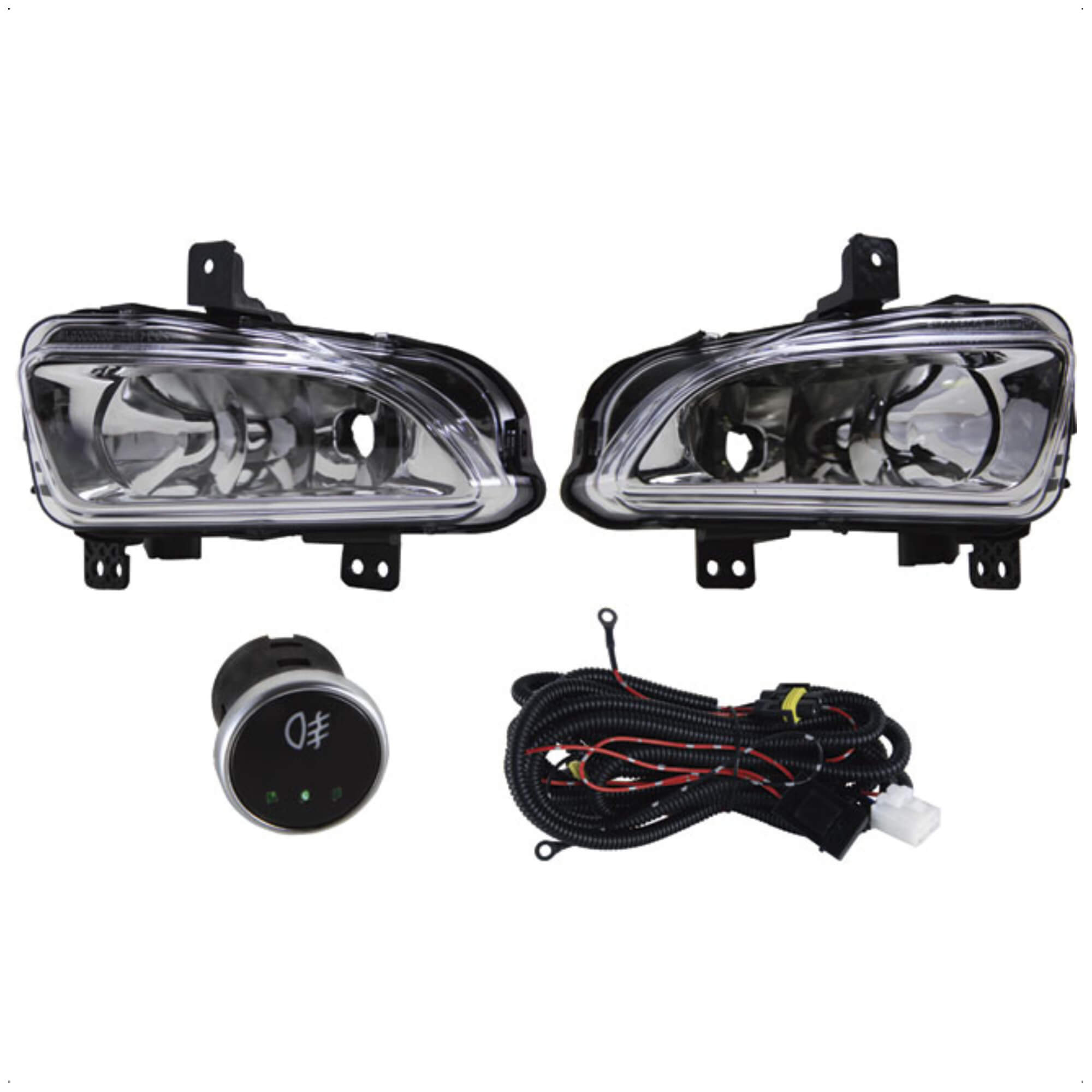 Kit de Farol Auxiliar Strada 2020 em diante Botão Modelo Universal Shocklight - SL-091810U