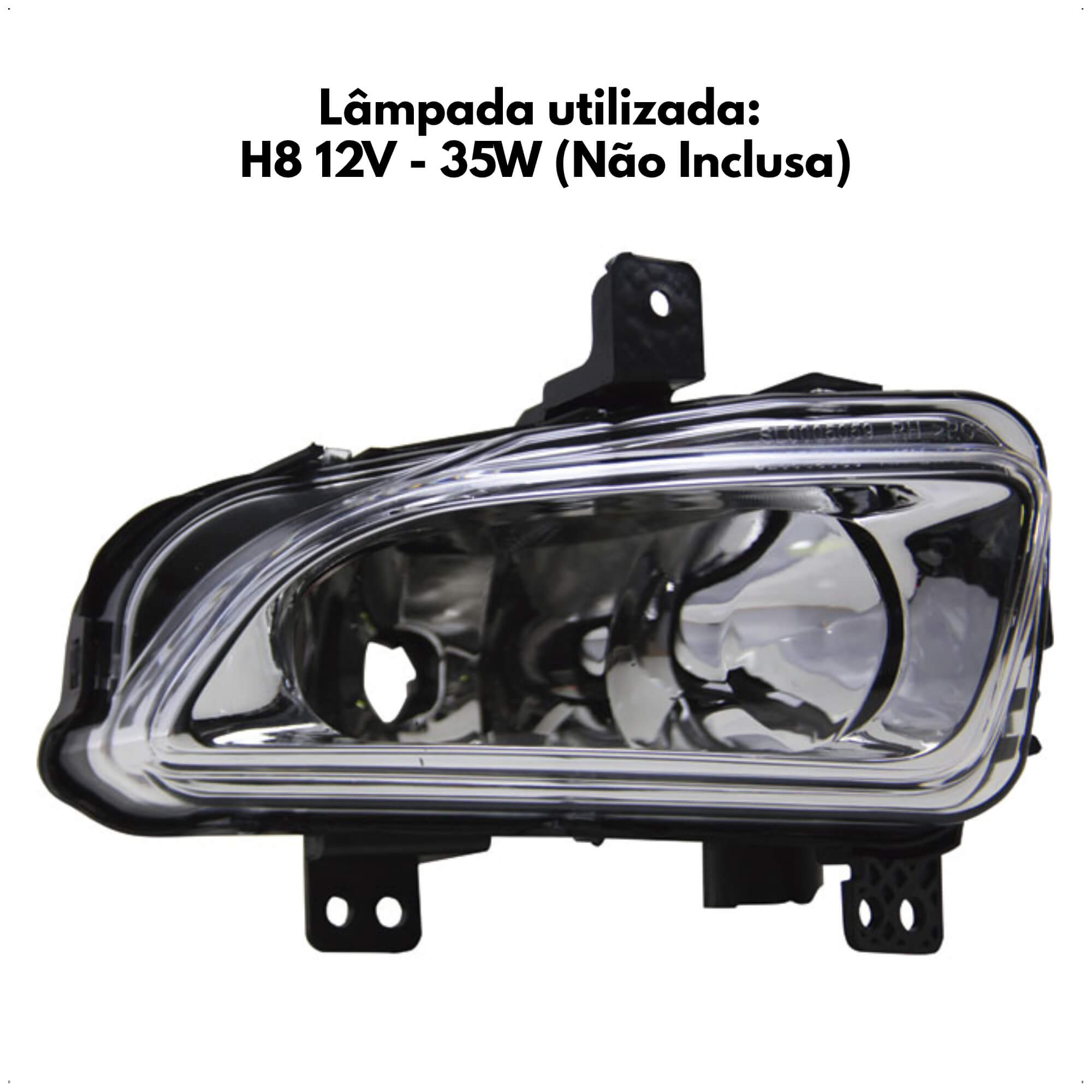 Kit de Farol Auxiliar Strada 2020 em diante Botão Modelo Universal Shocklight - SL-091810U