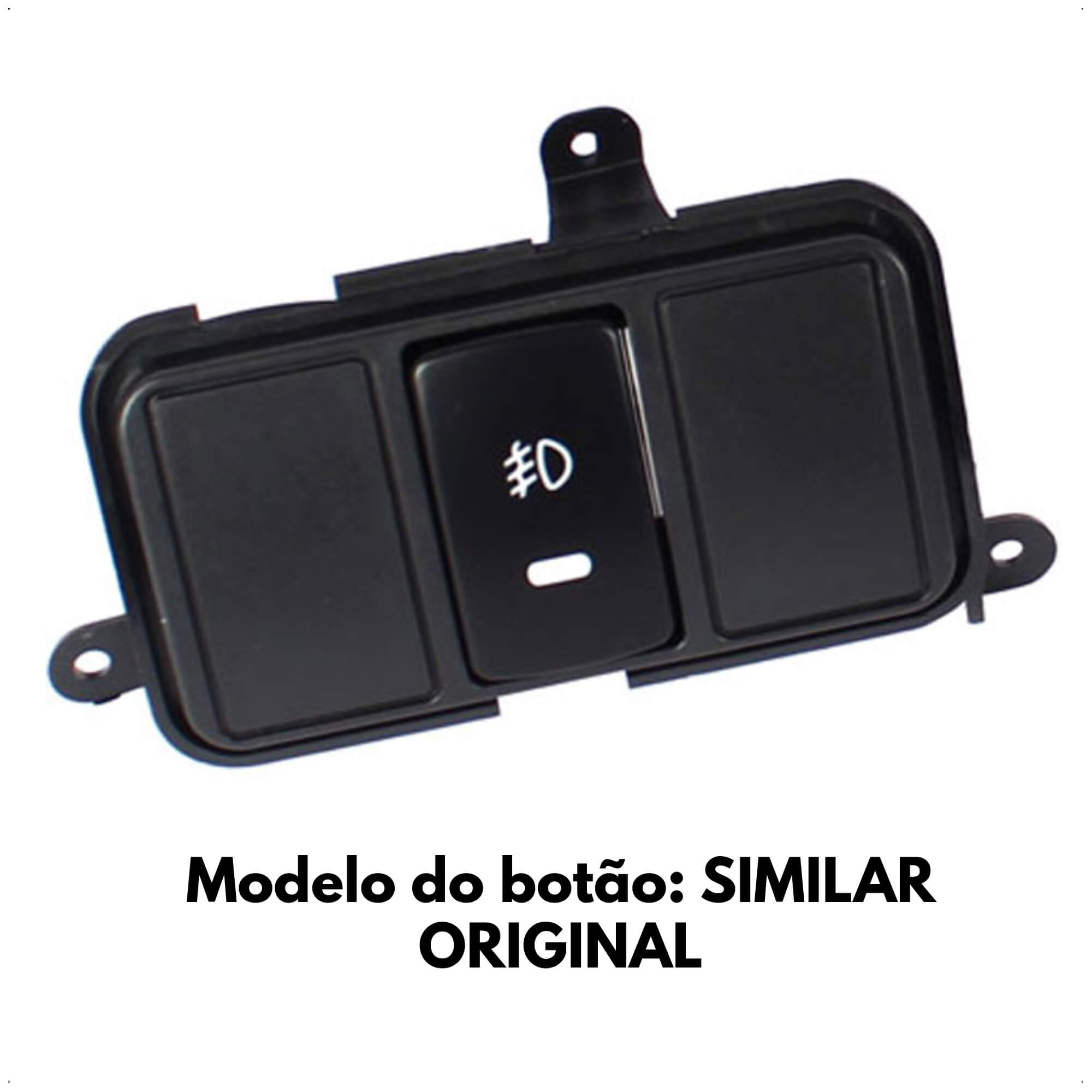 Kit Farol Auxiliar New Civic 2009 2010 2011 Botão Modelo Compatível Shocklight - SL-110210 I