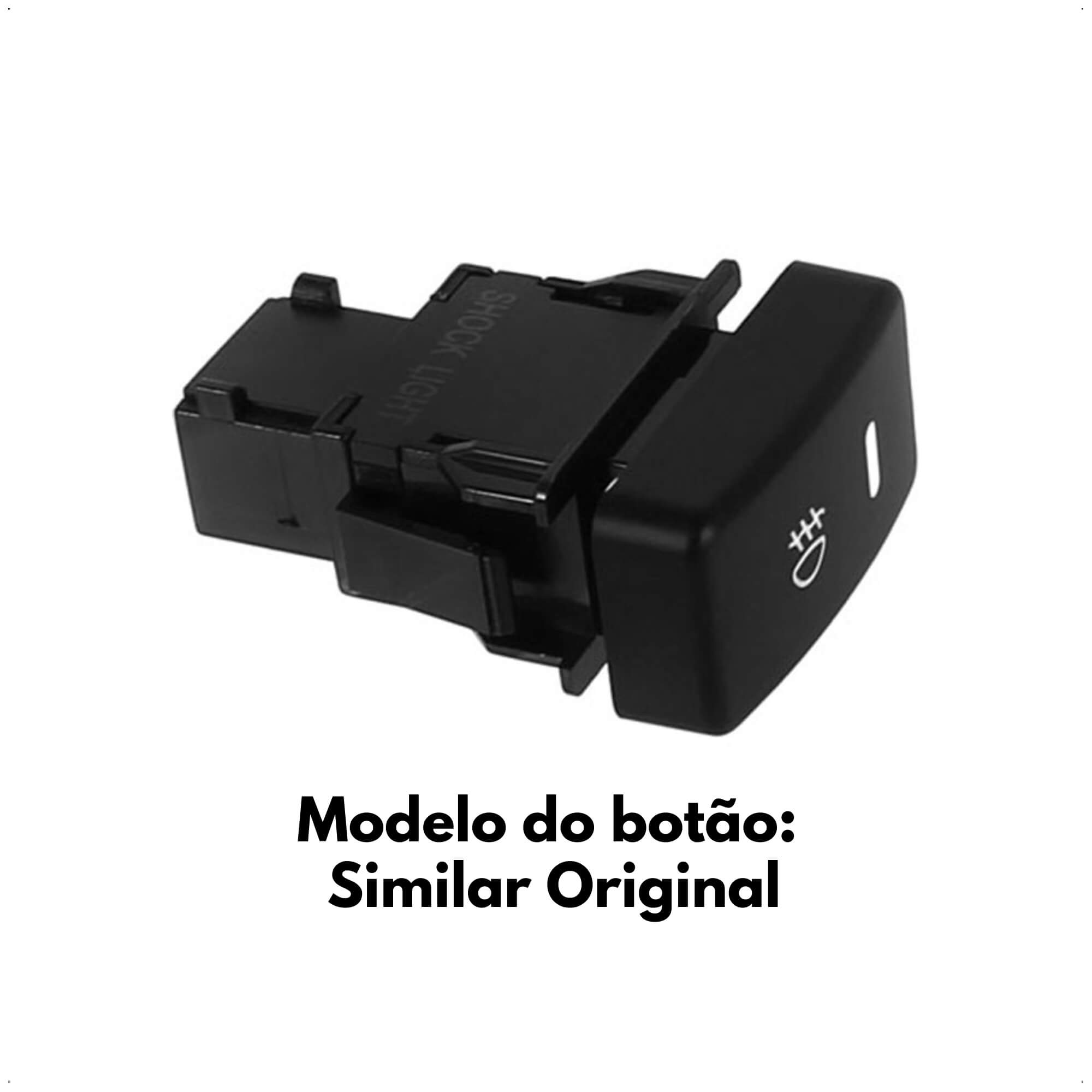Kit Farol Milha Auxiliar New Civic 2012 2013 2014 Botão Modelo Compatível Shocklight - SL-110610 I